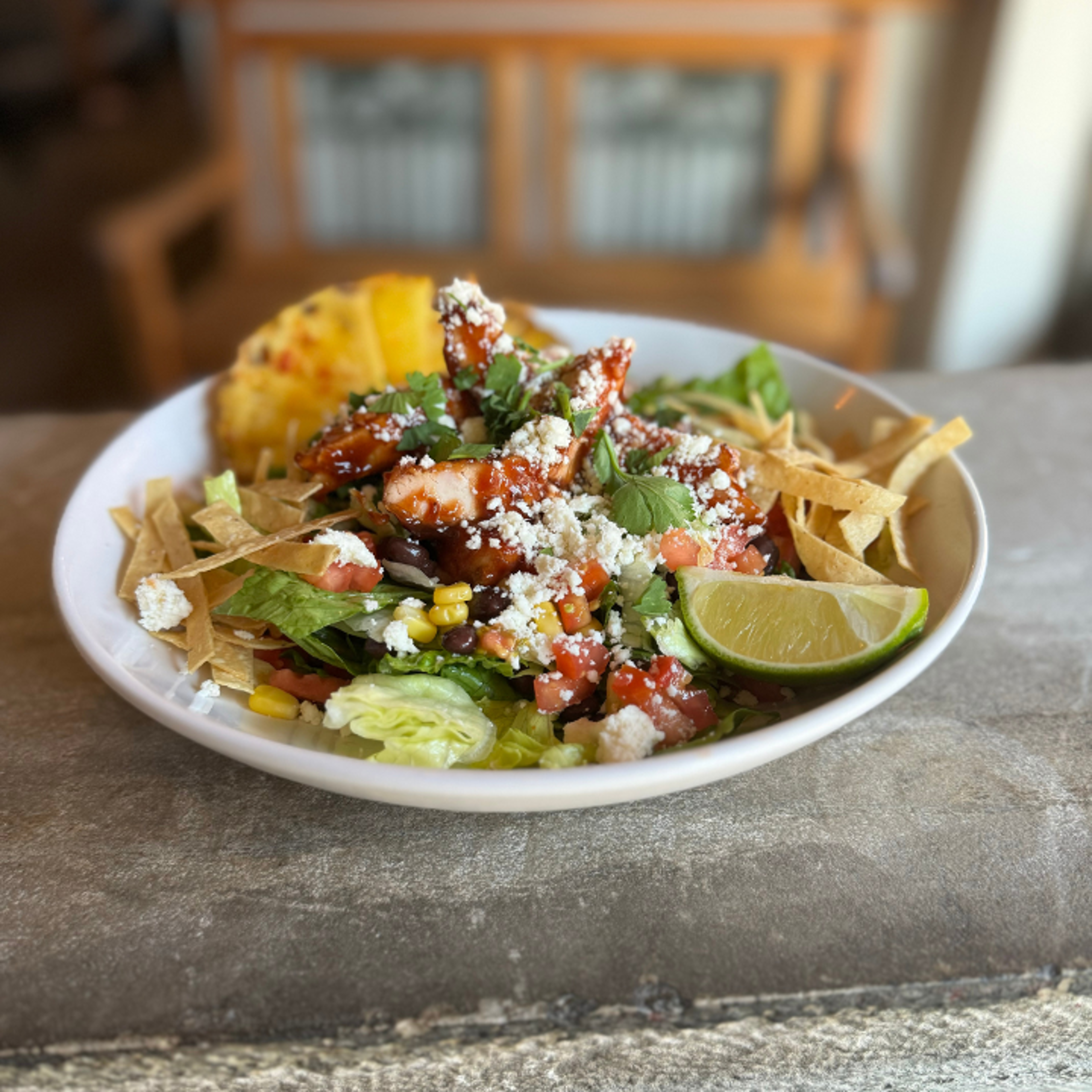 BBQ Chicken & Pineapple Salad.