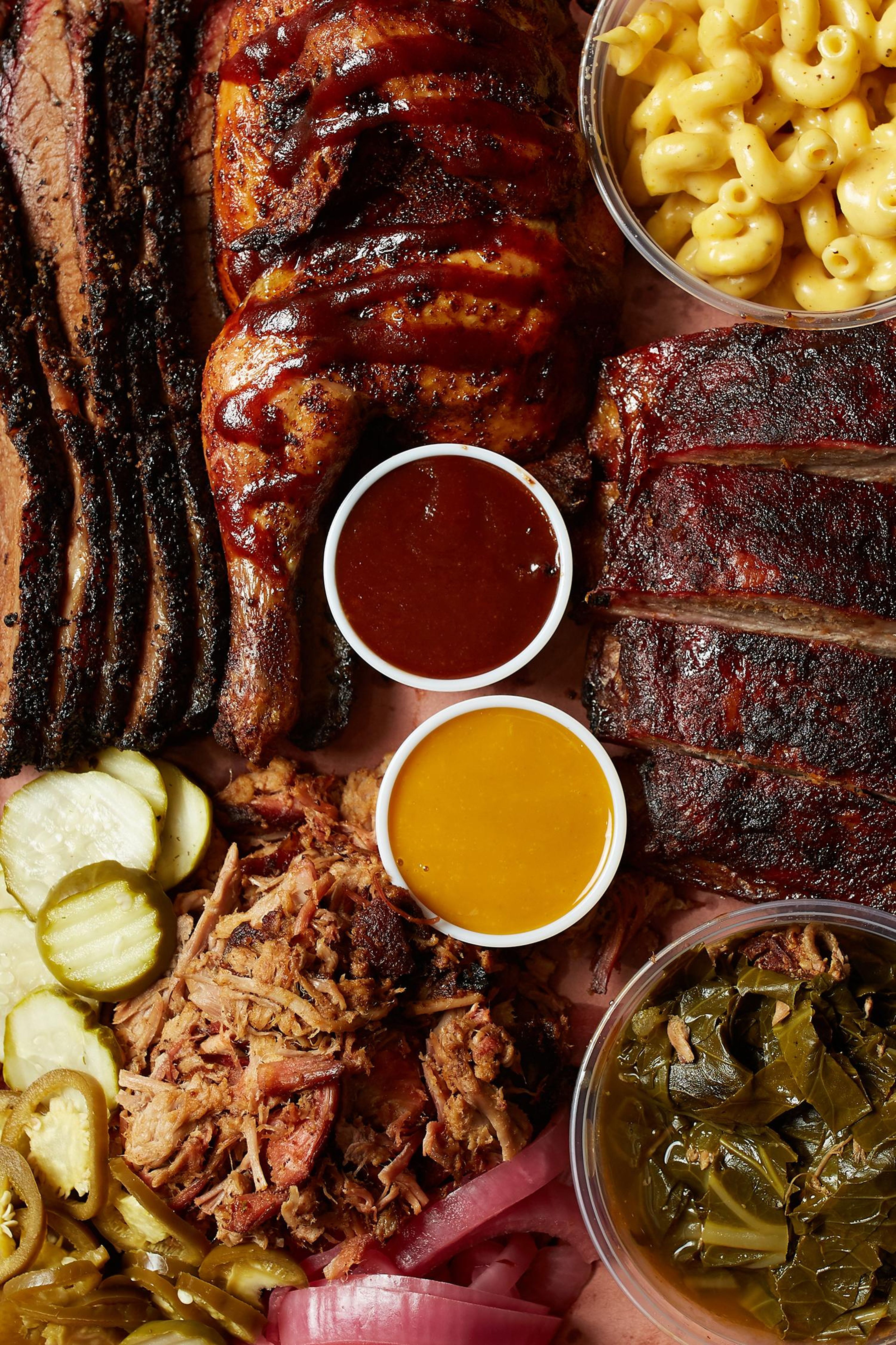 BBQ SAMPLER PLATTER.