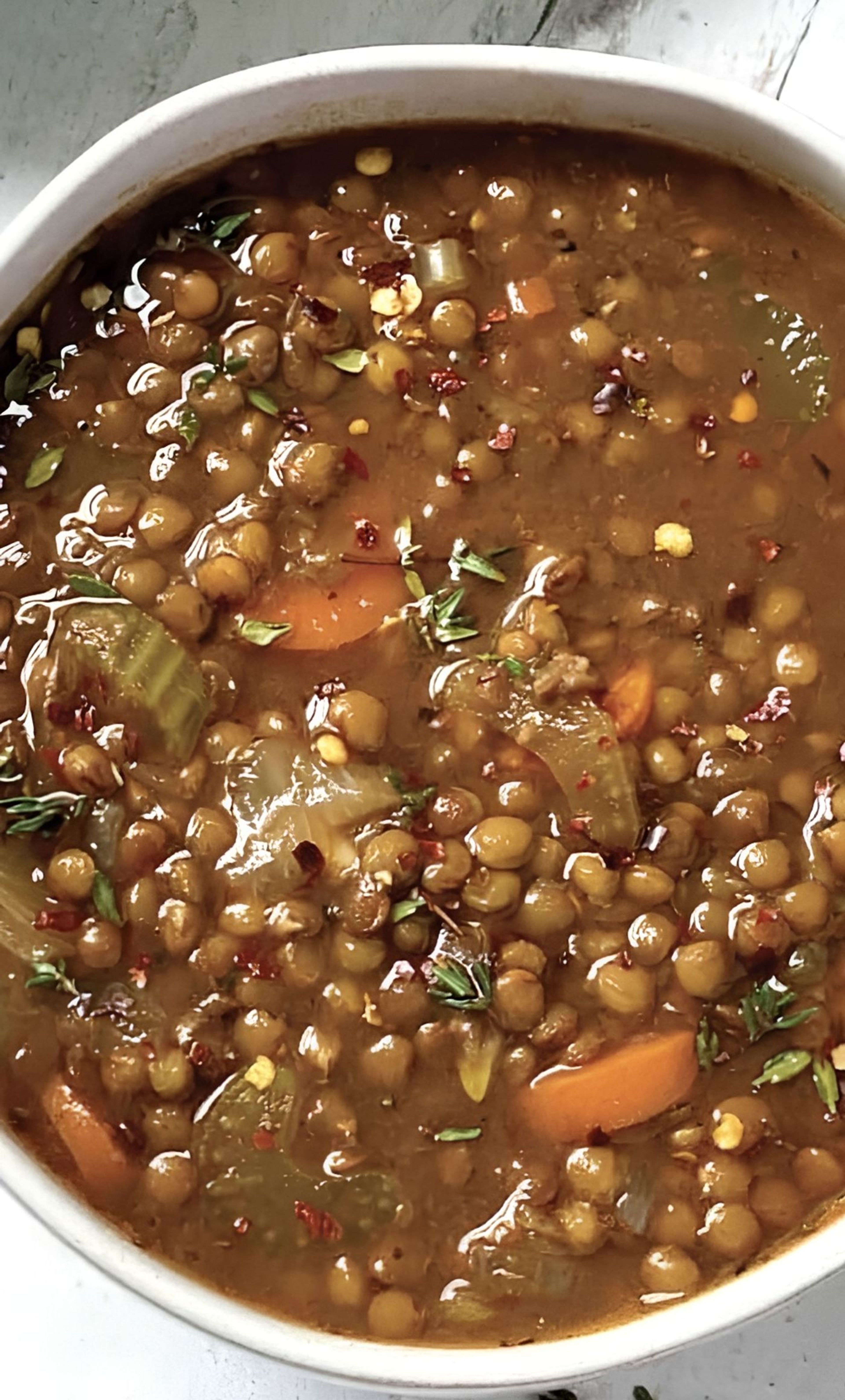 LENTIL SOUP.
