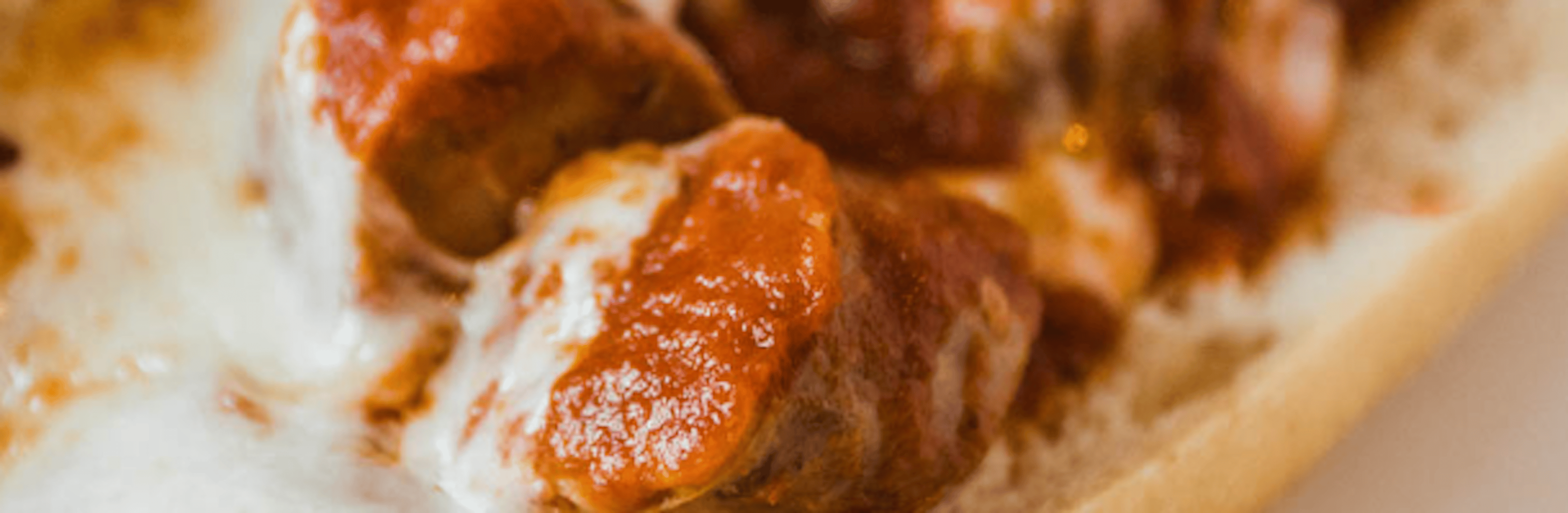 Sausage Parmigiana Hot Sandwich.