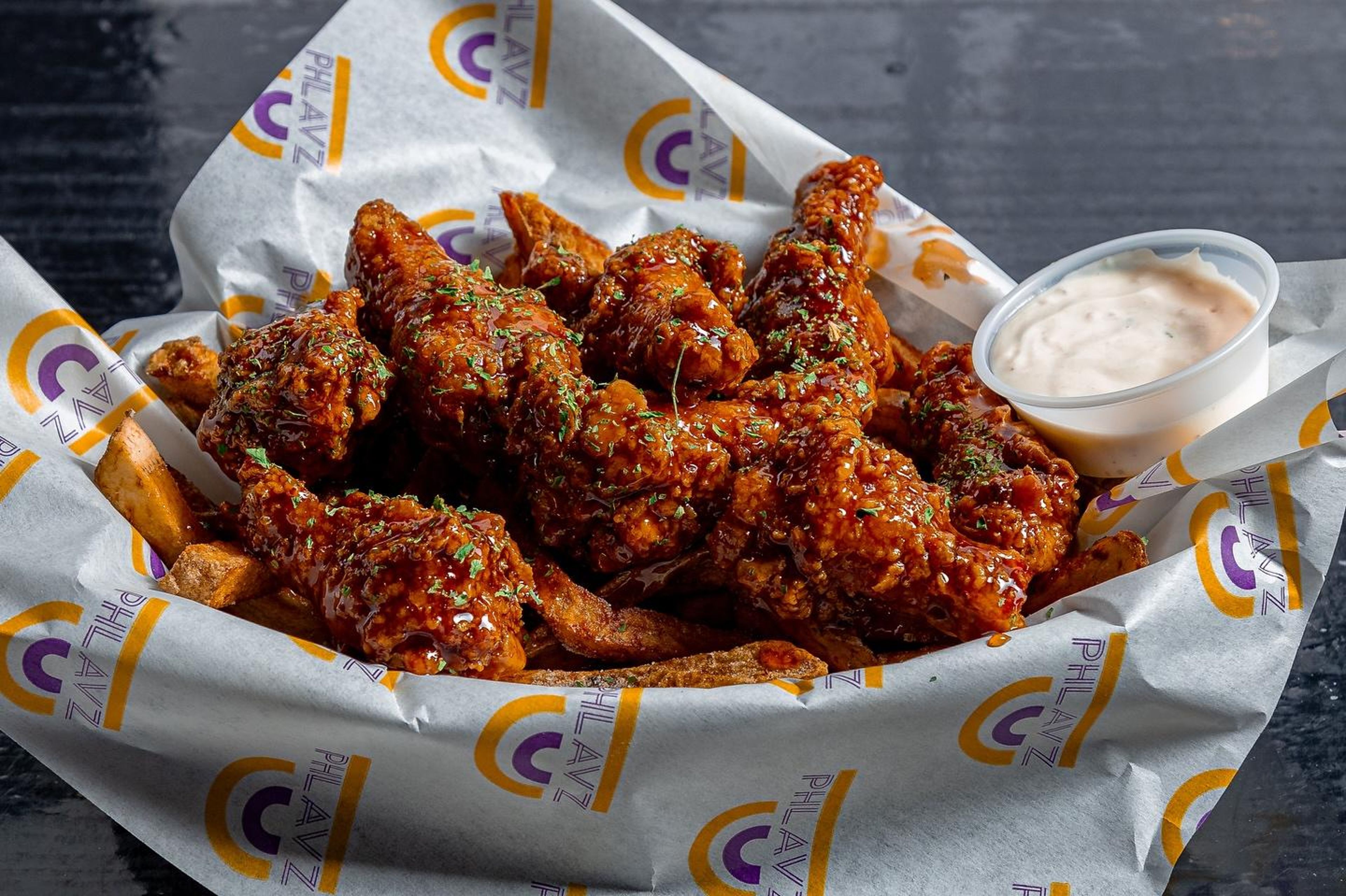 Honey Bourbon Party Wingz.