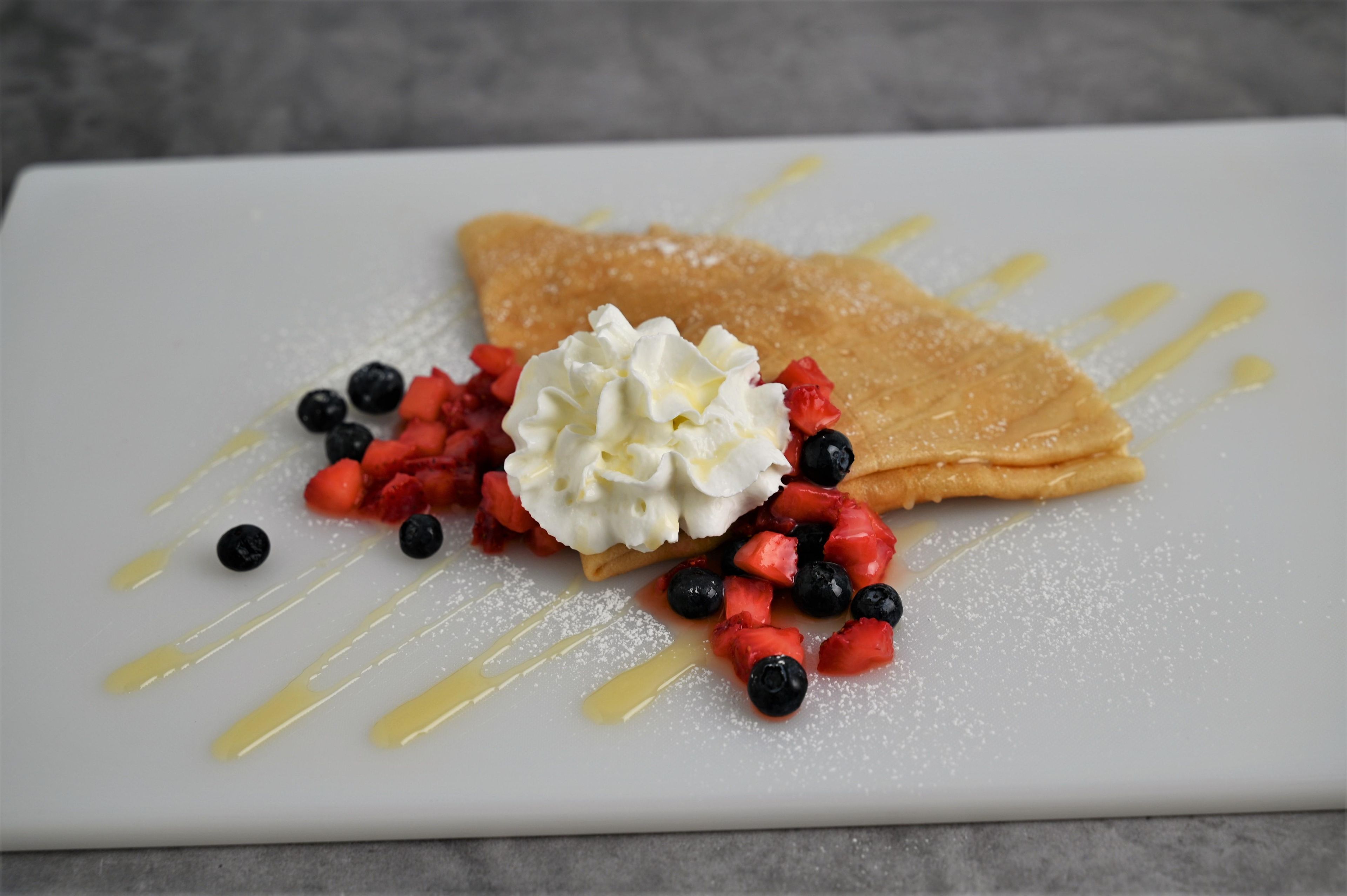 Berries and Cream Crepe.