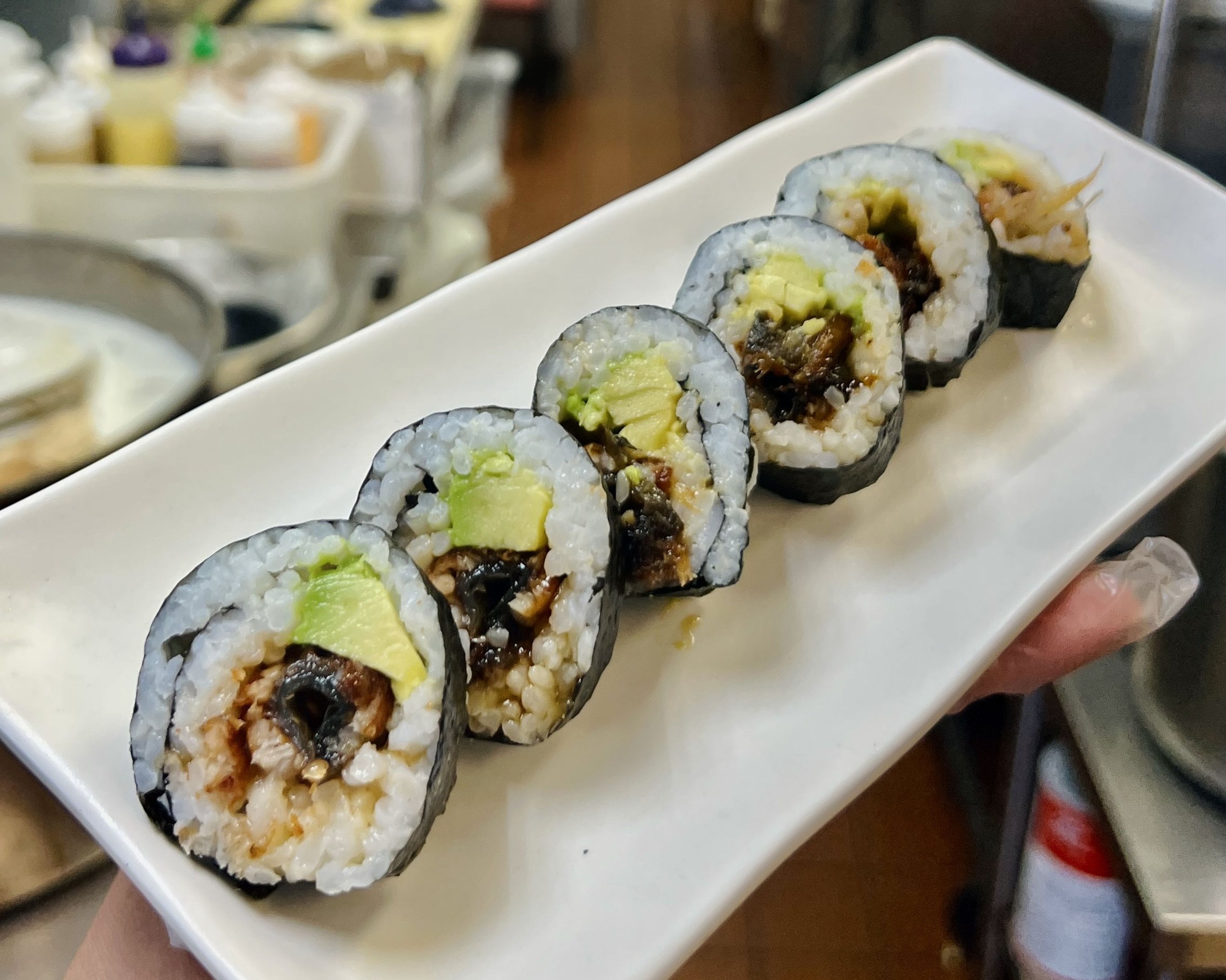 Eel roll.