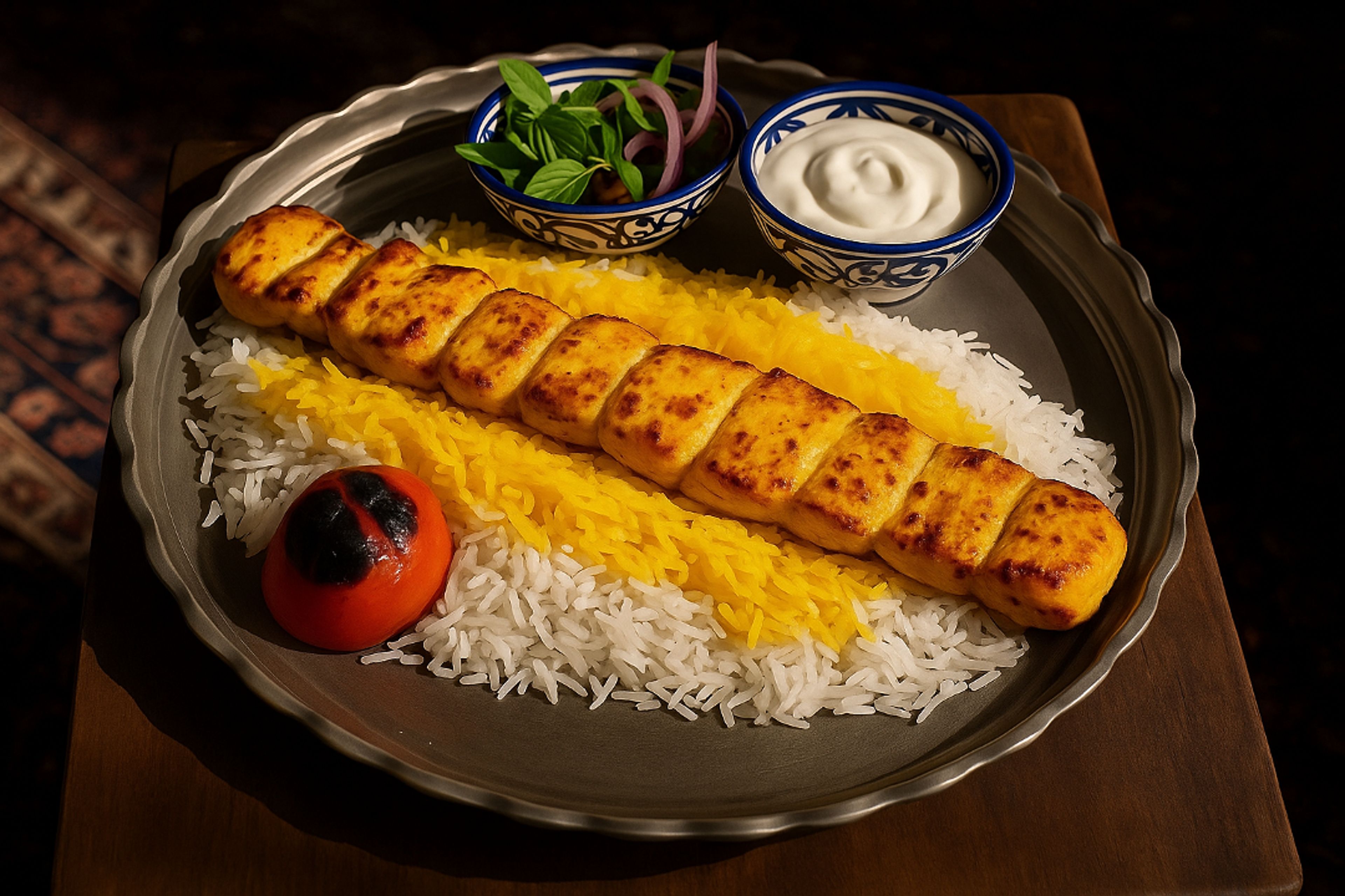 Chicken Kabob (جوجه کباب).