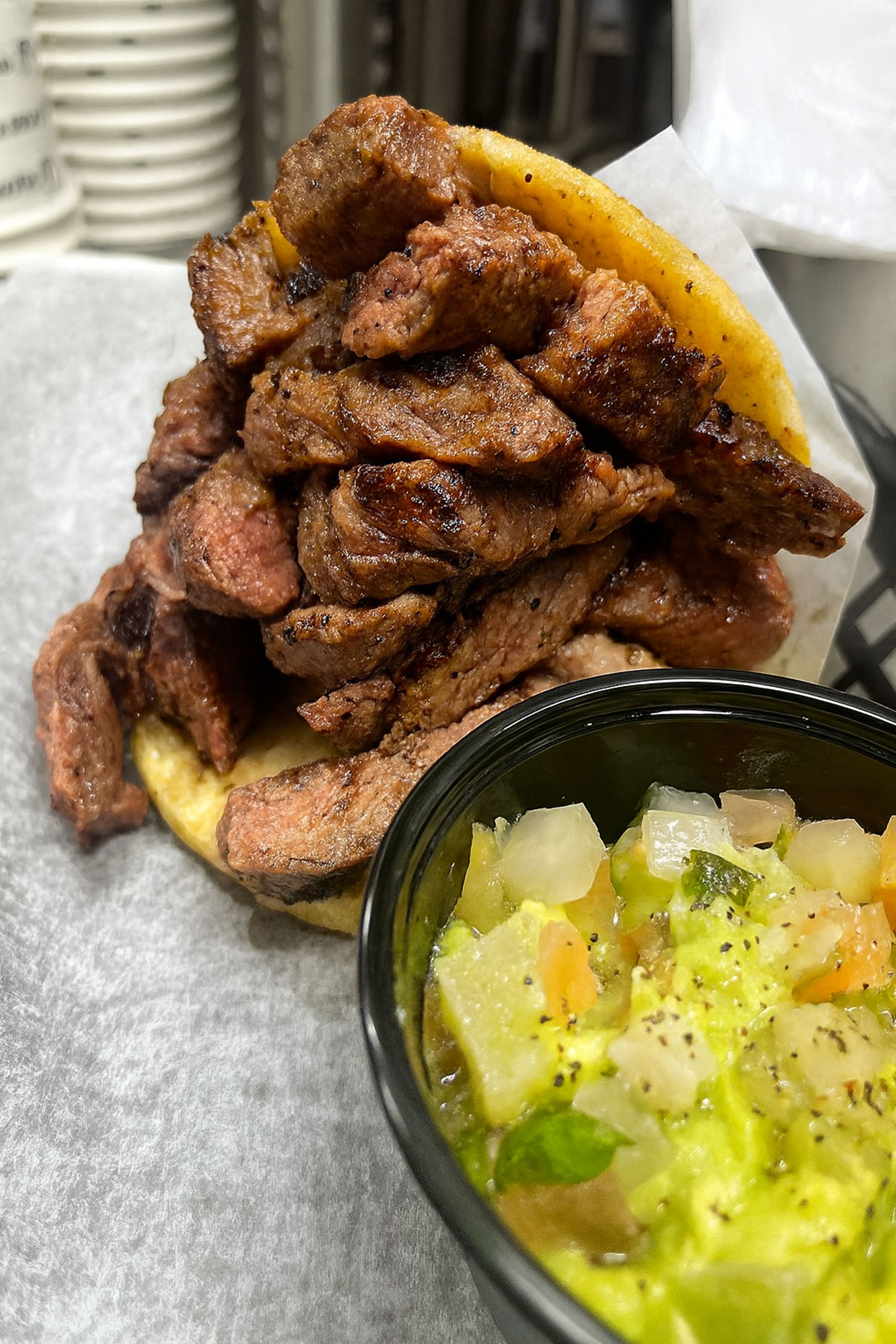 -Arepa NY Steak 8oz..