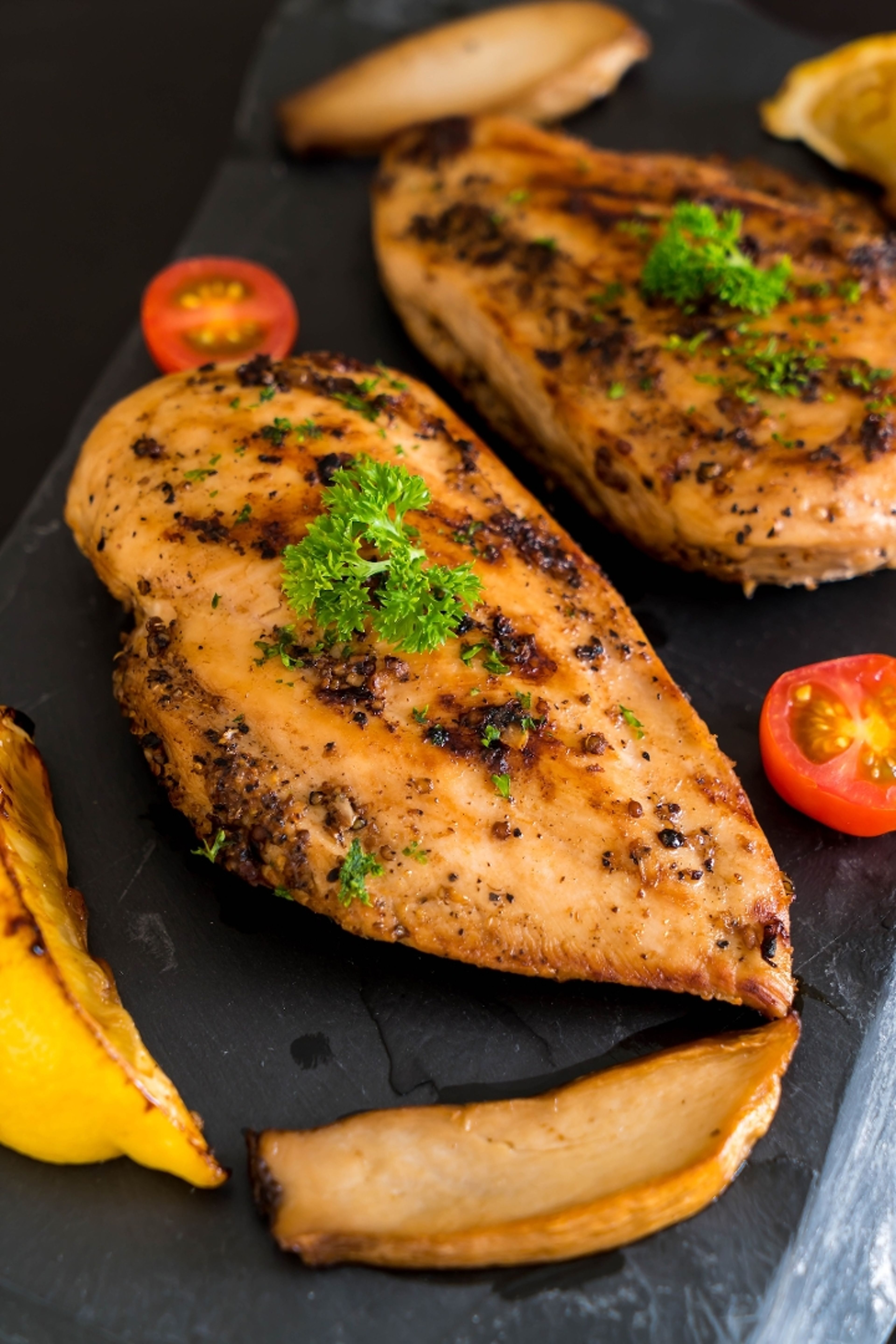 Side Grilled chicken.