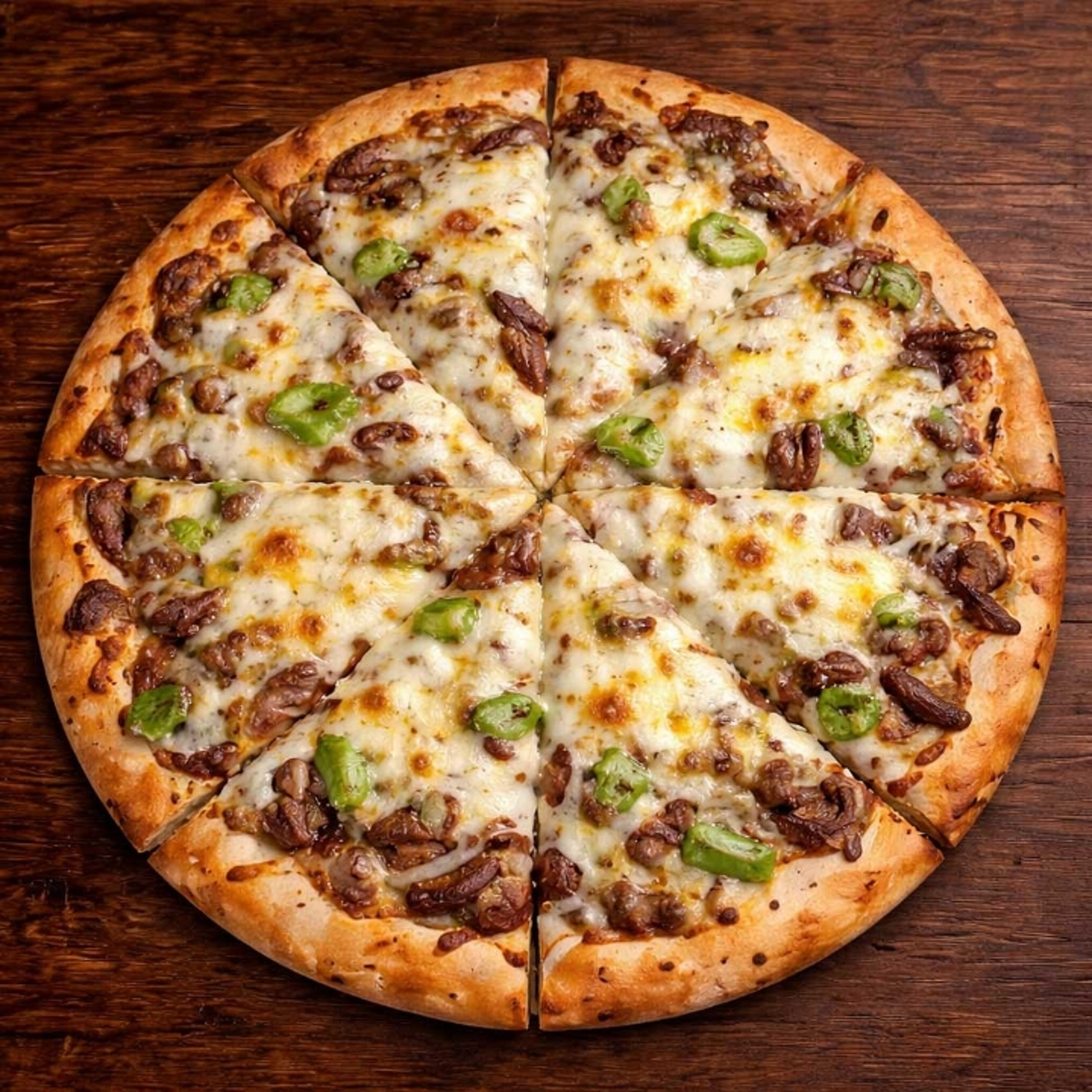 Philly Cheesesteak Pizza.