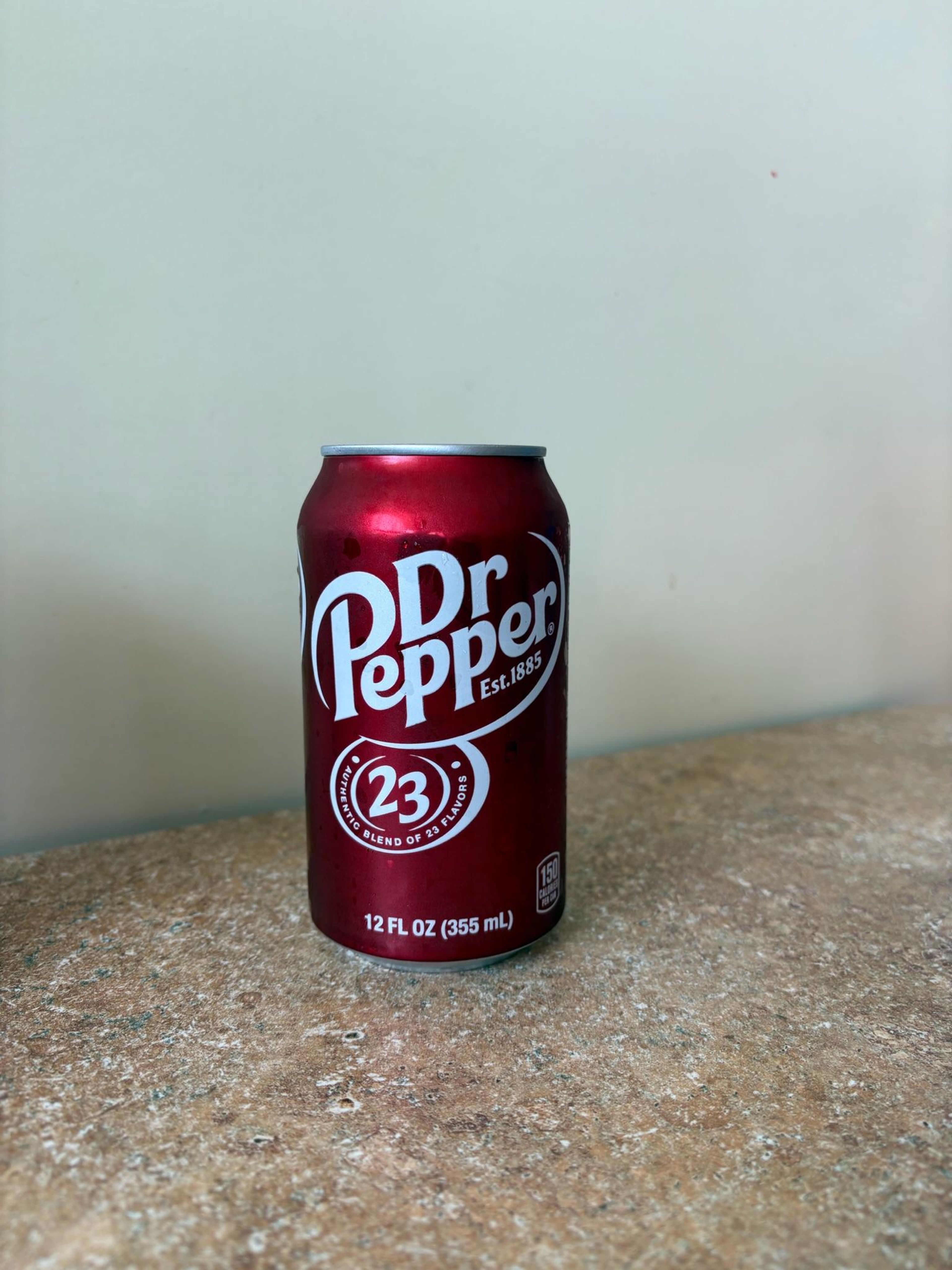 Can: Dr. Pepper.