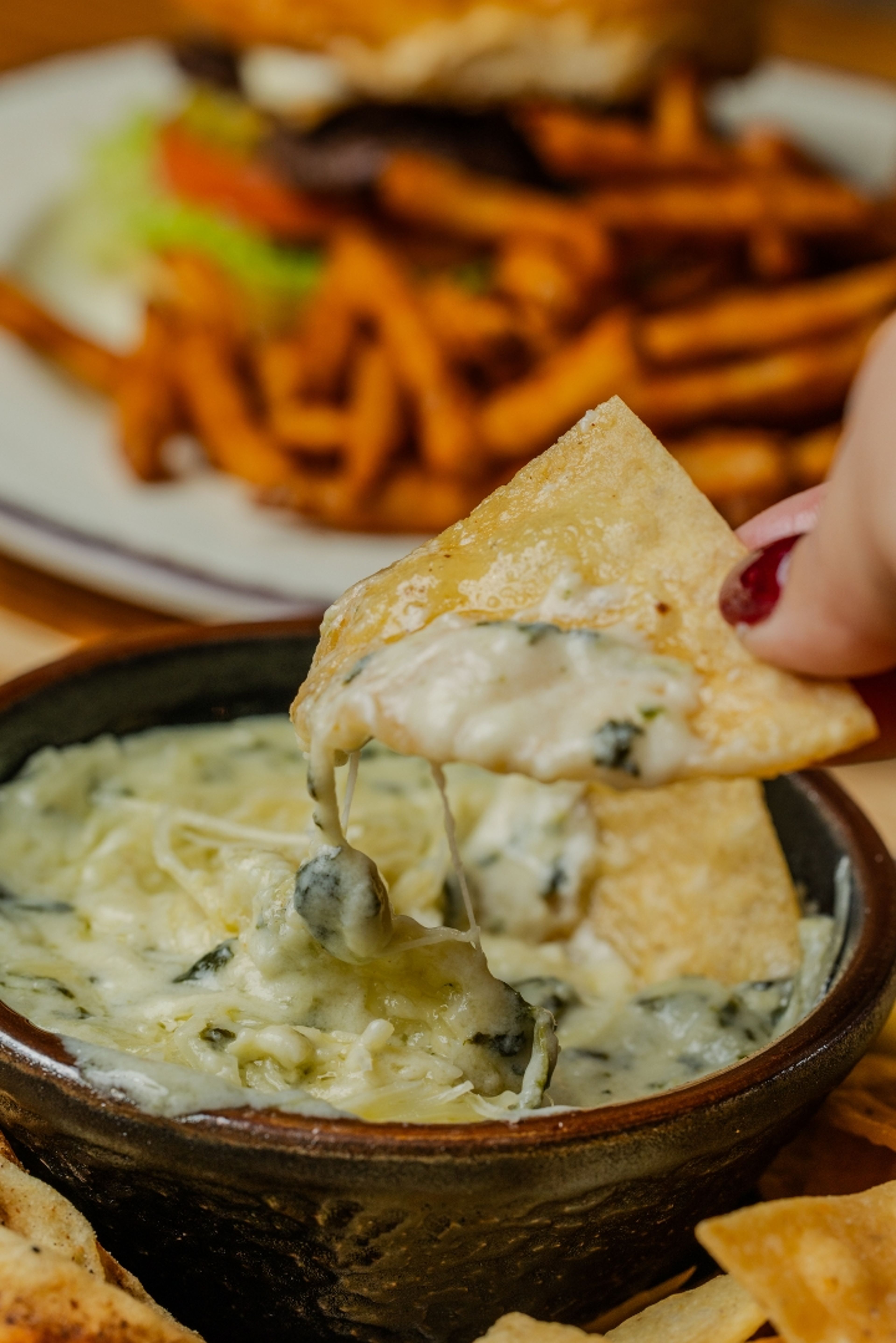 SPINACH ARTICHOKE DIP.