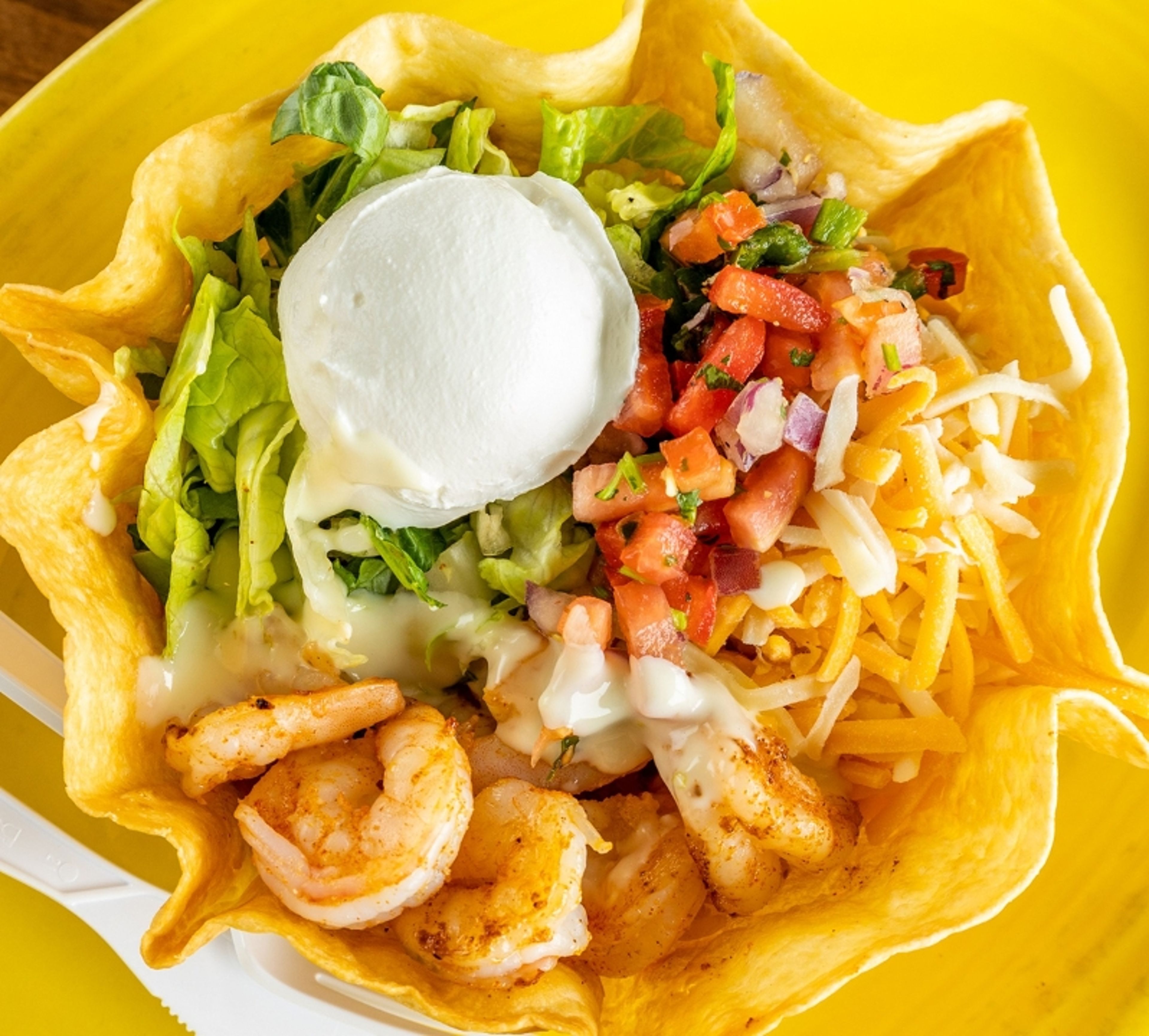 Shrimp Taco Salad.
