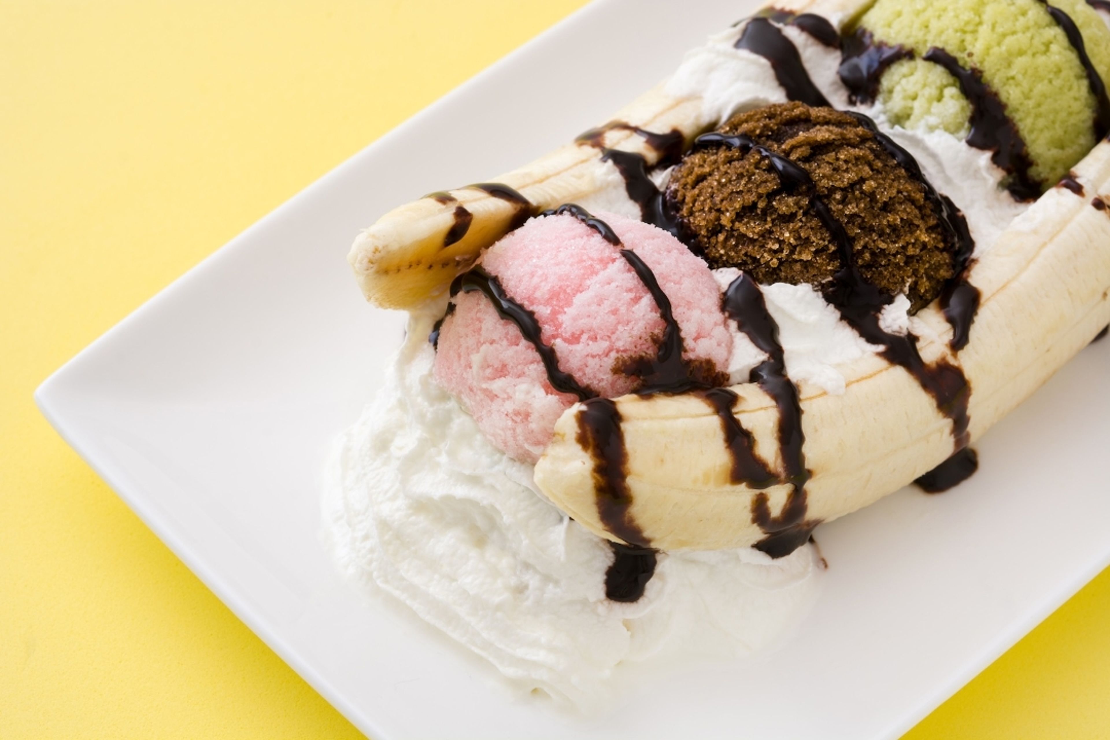 Chocolate Banana Split.