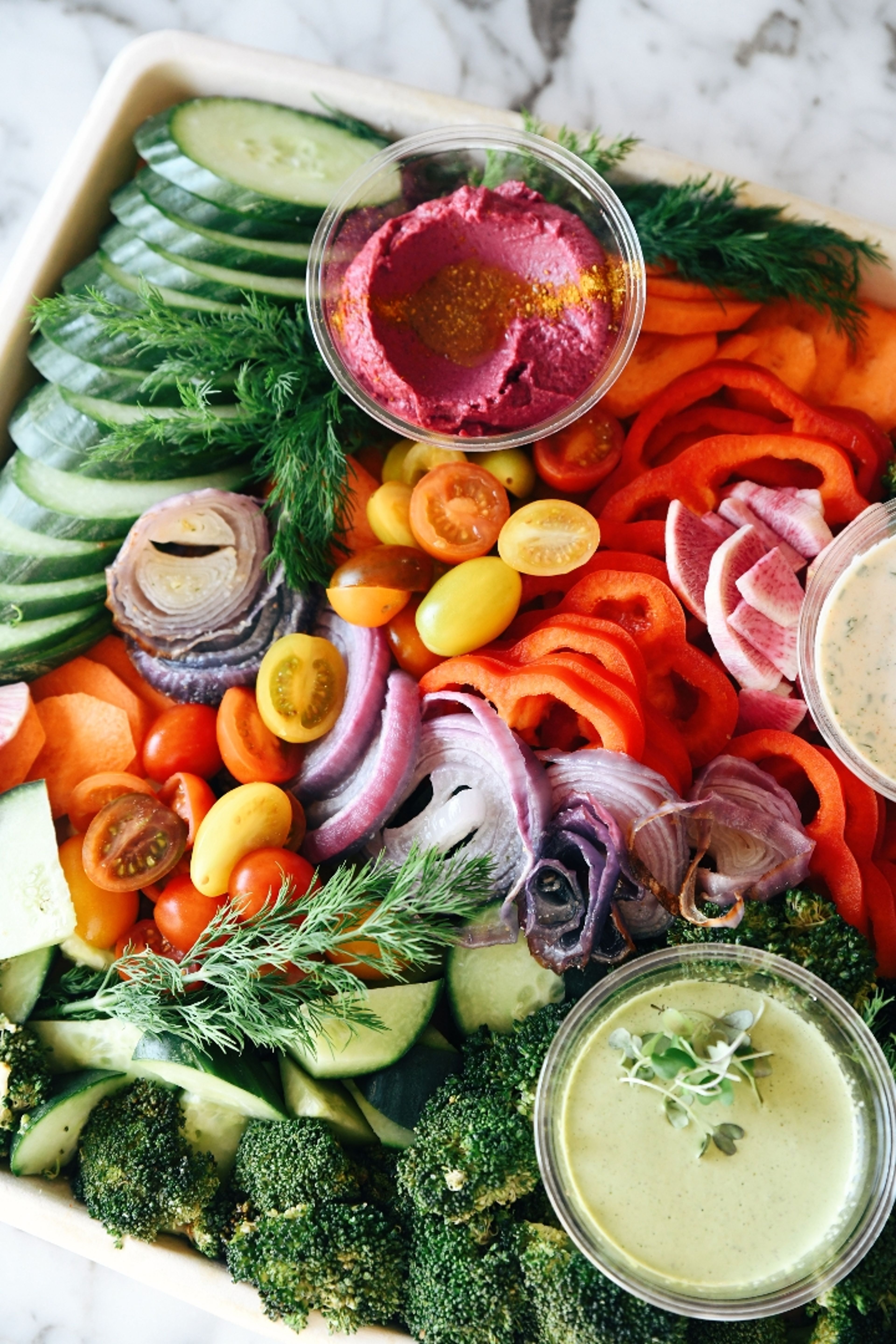 Seasonal Vegetable Platter.