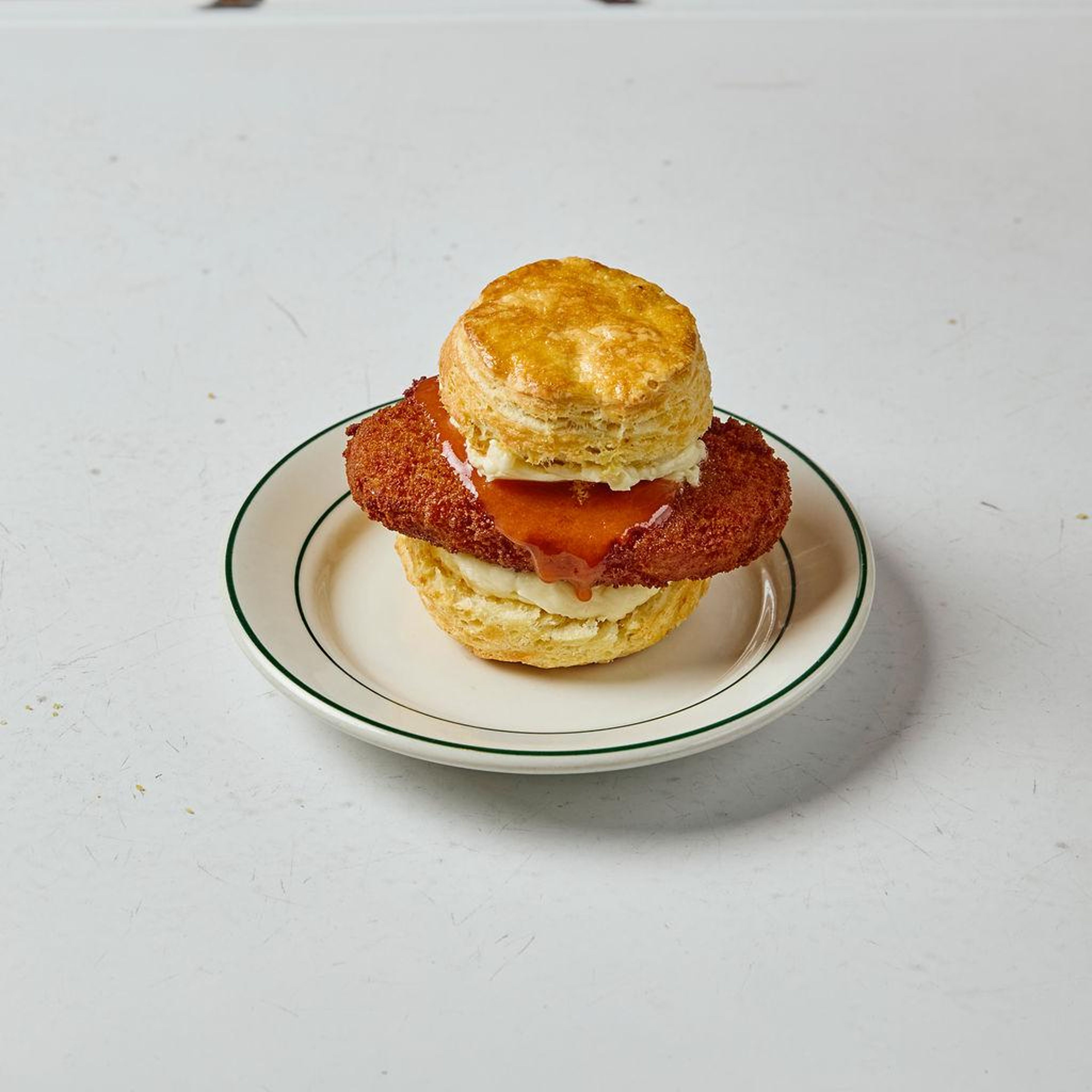 Vegetarian Chik'n Biscuit.