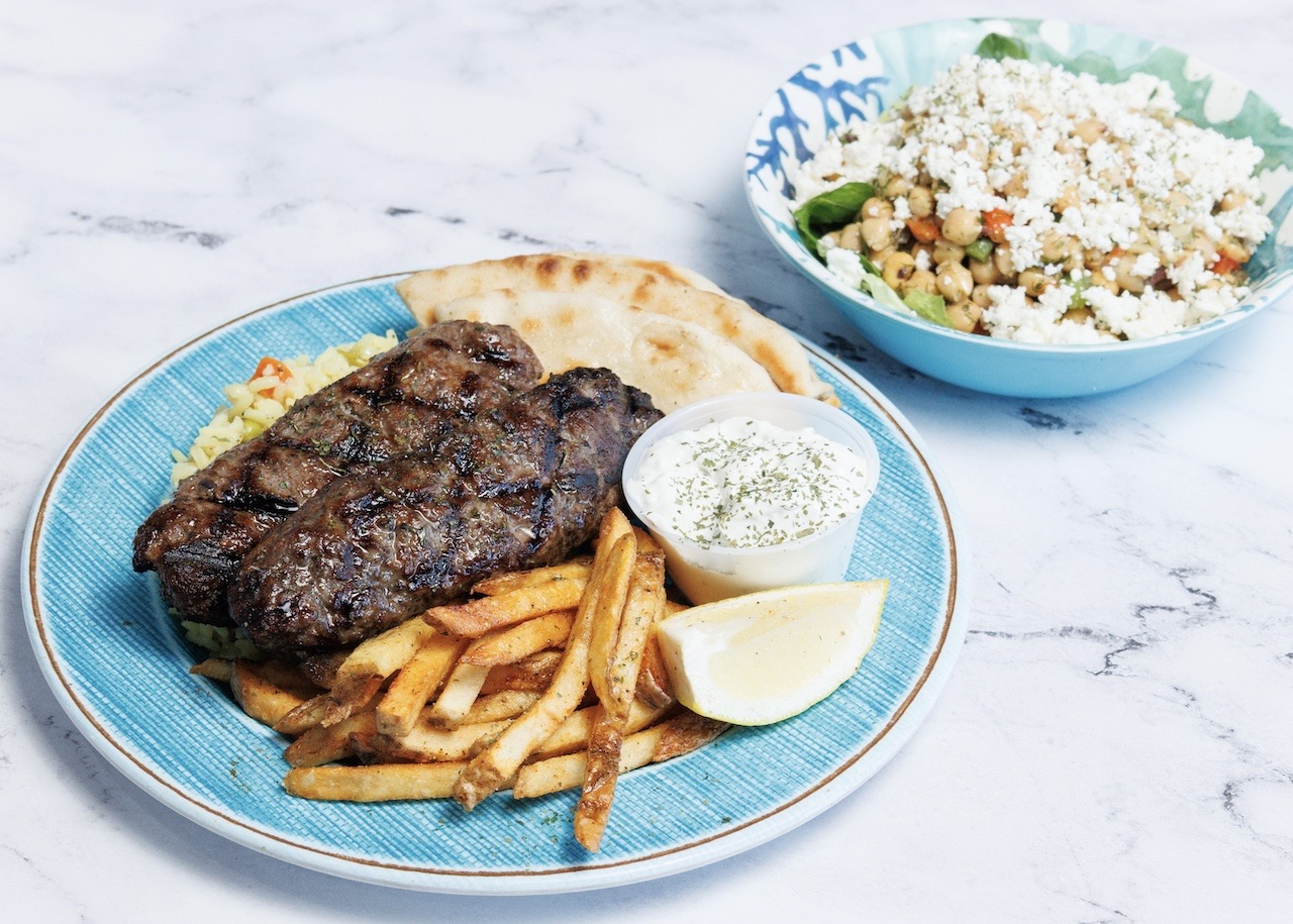 BEEF & LAMB KABAB OLD FASHION PLATE (2 pcs).