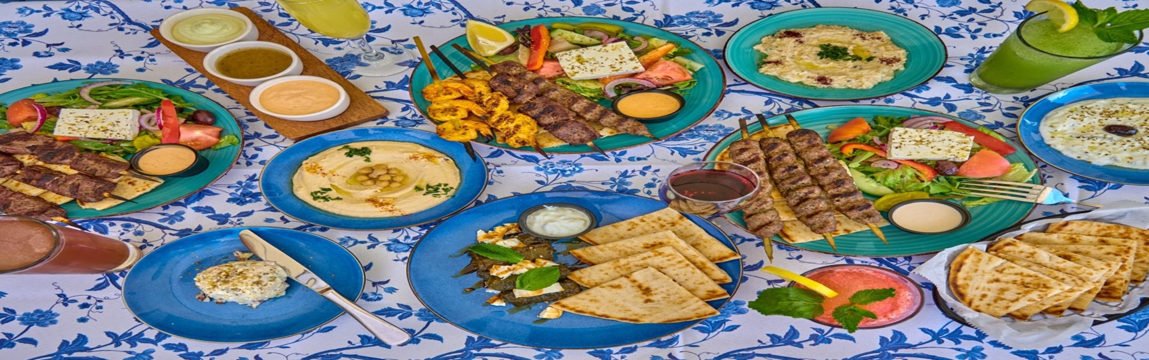 Family Grilled Steak Souvlaki (Kabob) Party Tray.