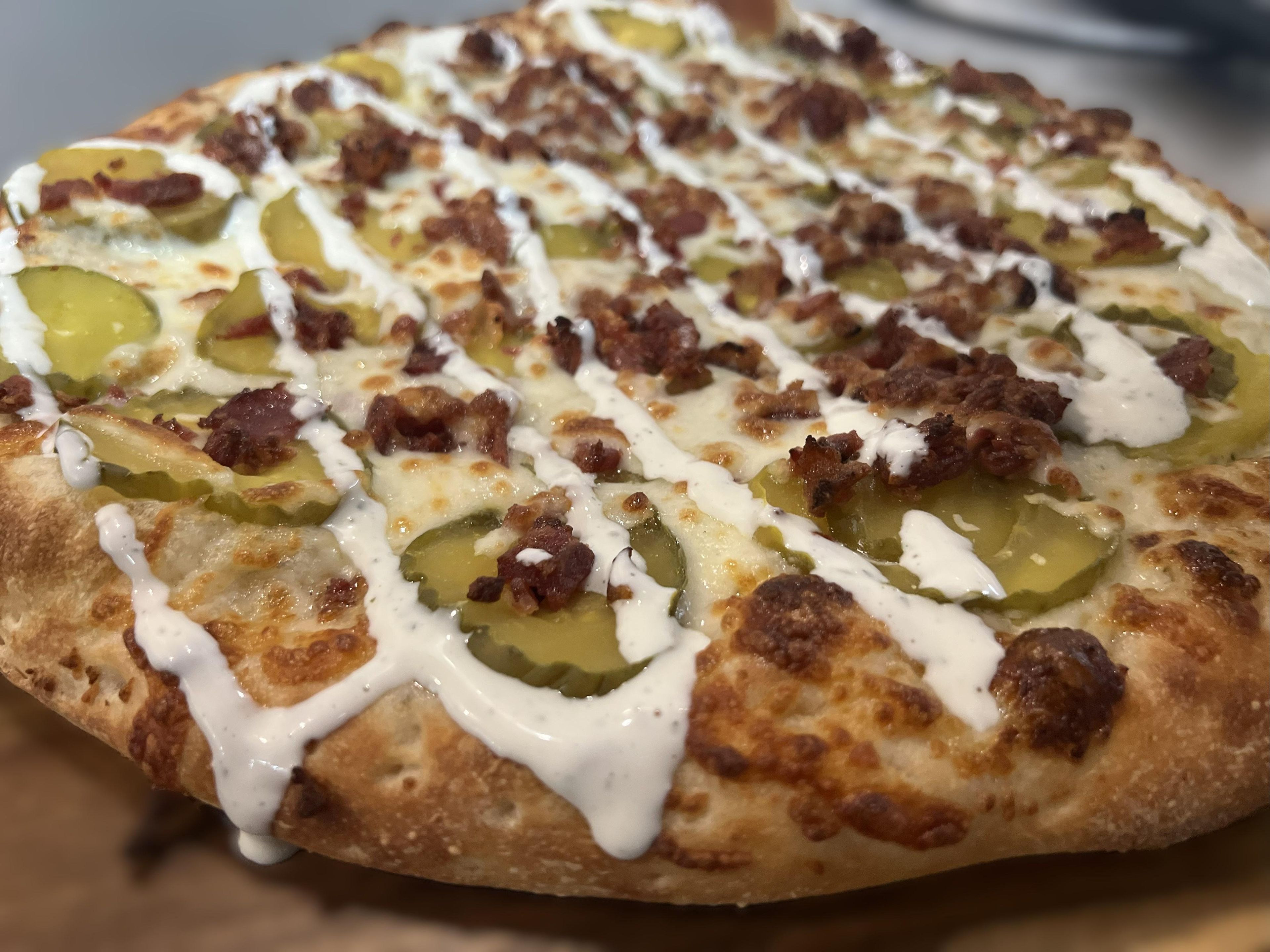 Squeal ’N’ Dill Pizza.