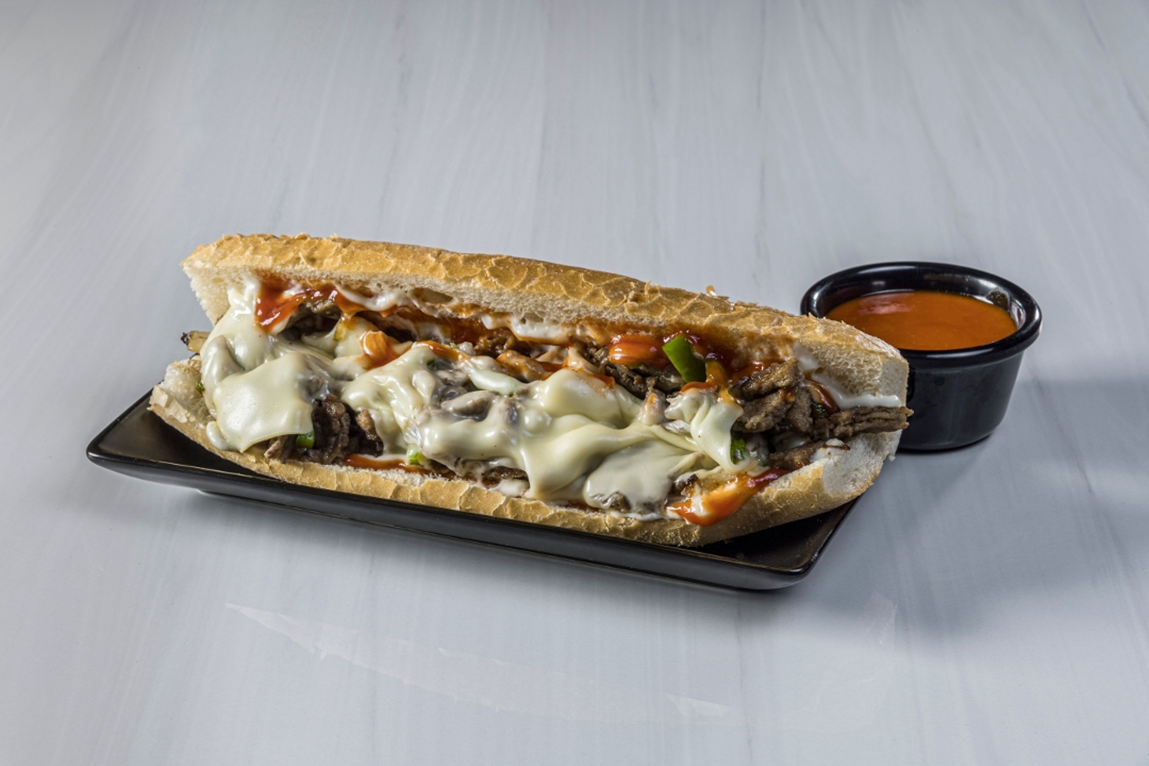 Philly Cheese Steak Sandwich.