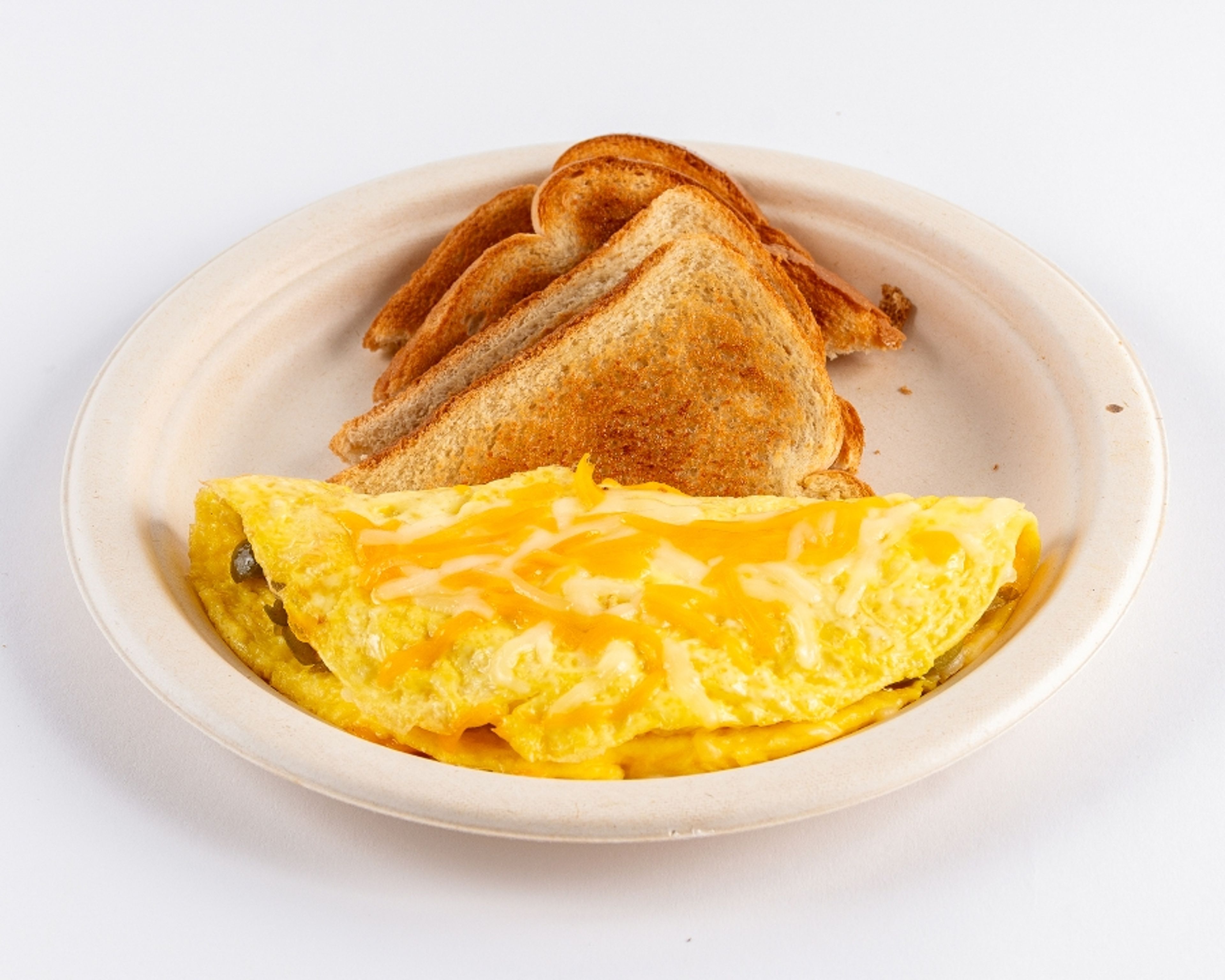 Veggie Omelet  with Toast.
