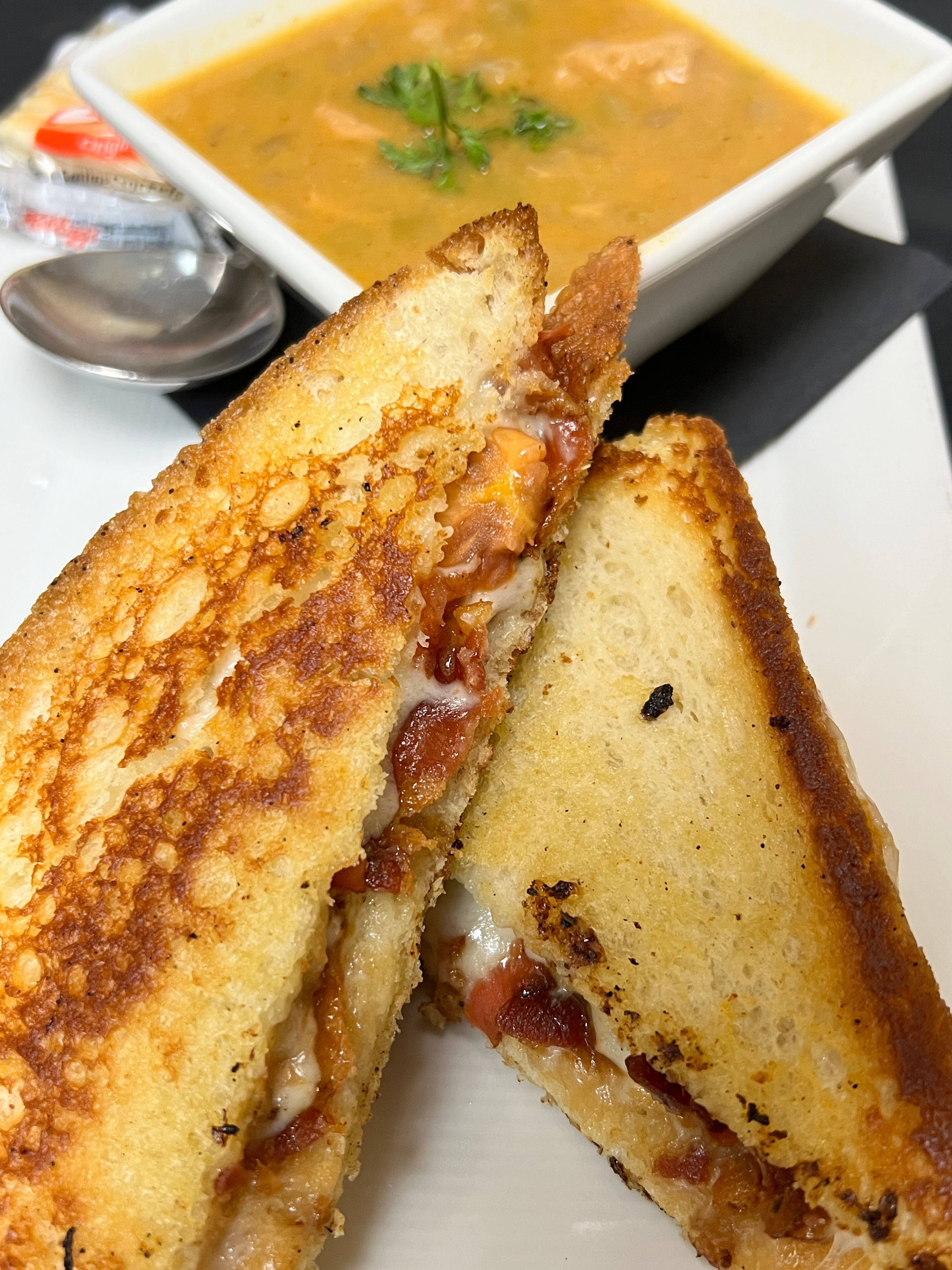 Soup & Deluxe Grilled Cheese.