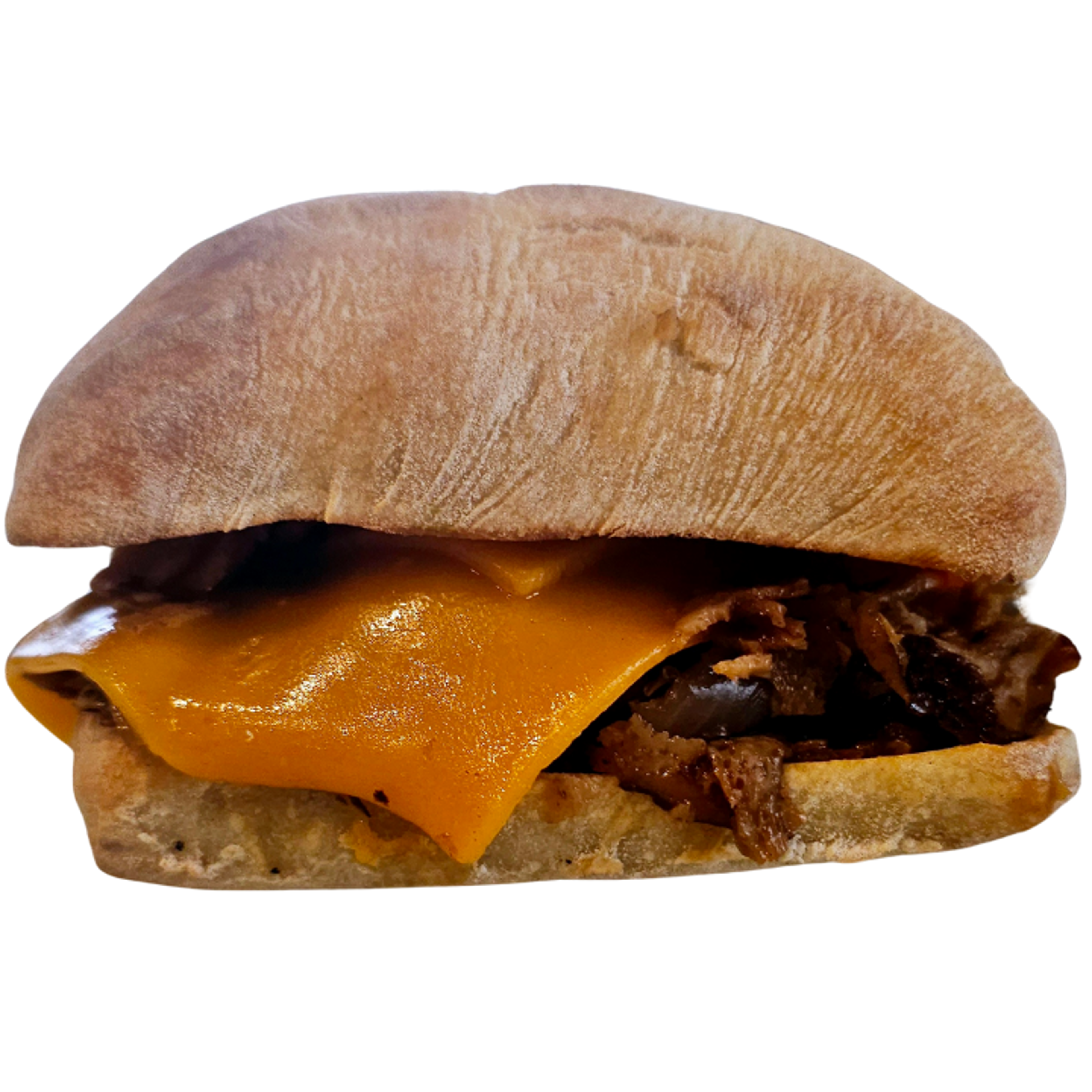 CHEESE STEAK SANDWICH.