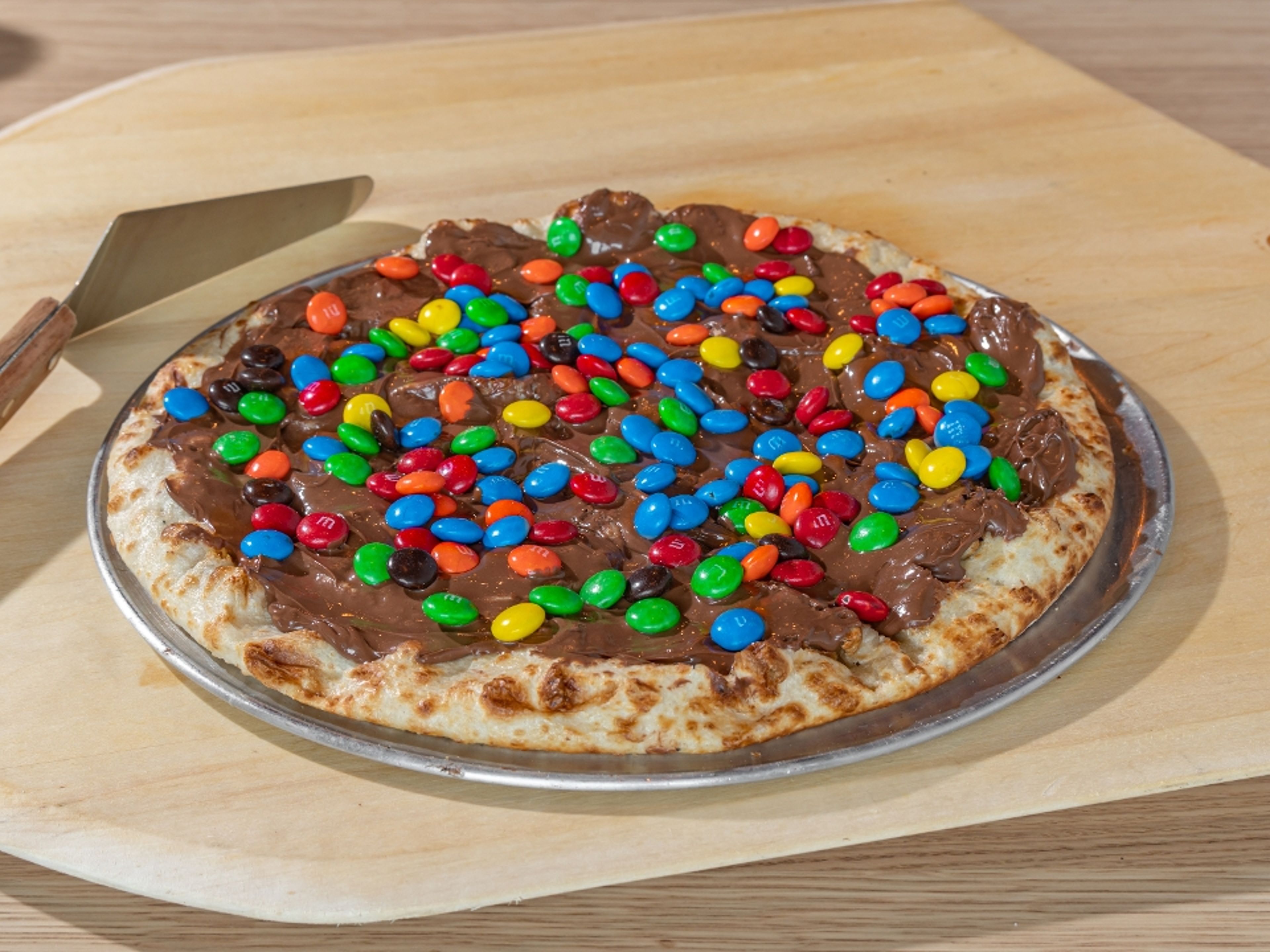 Nutella M&Ms Pizza.