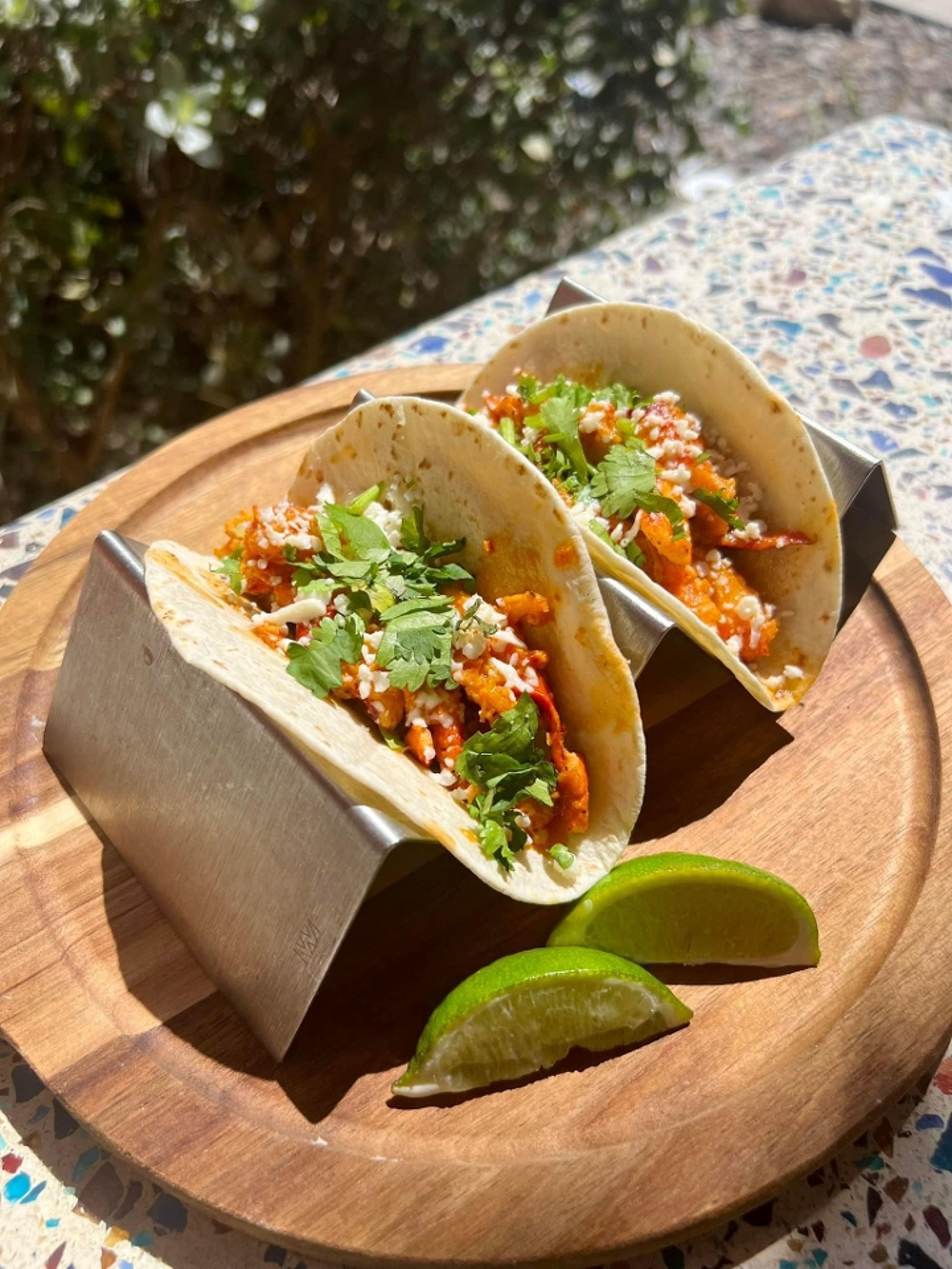 LOBSTER TACOS.
