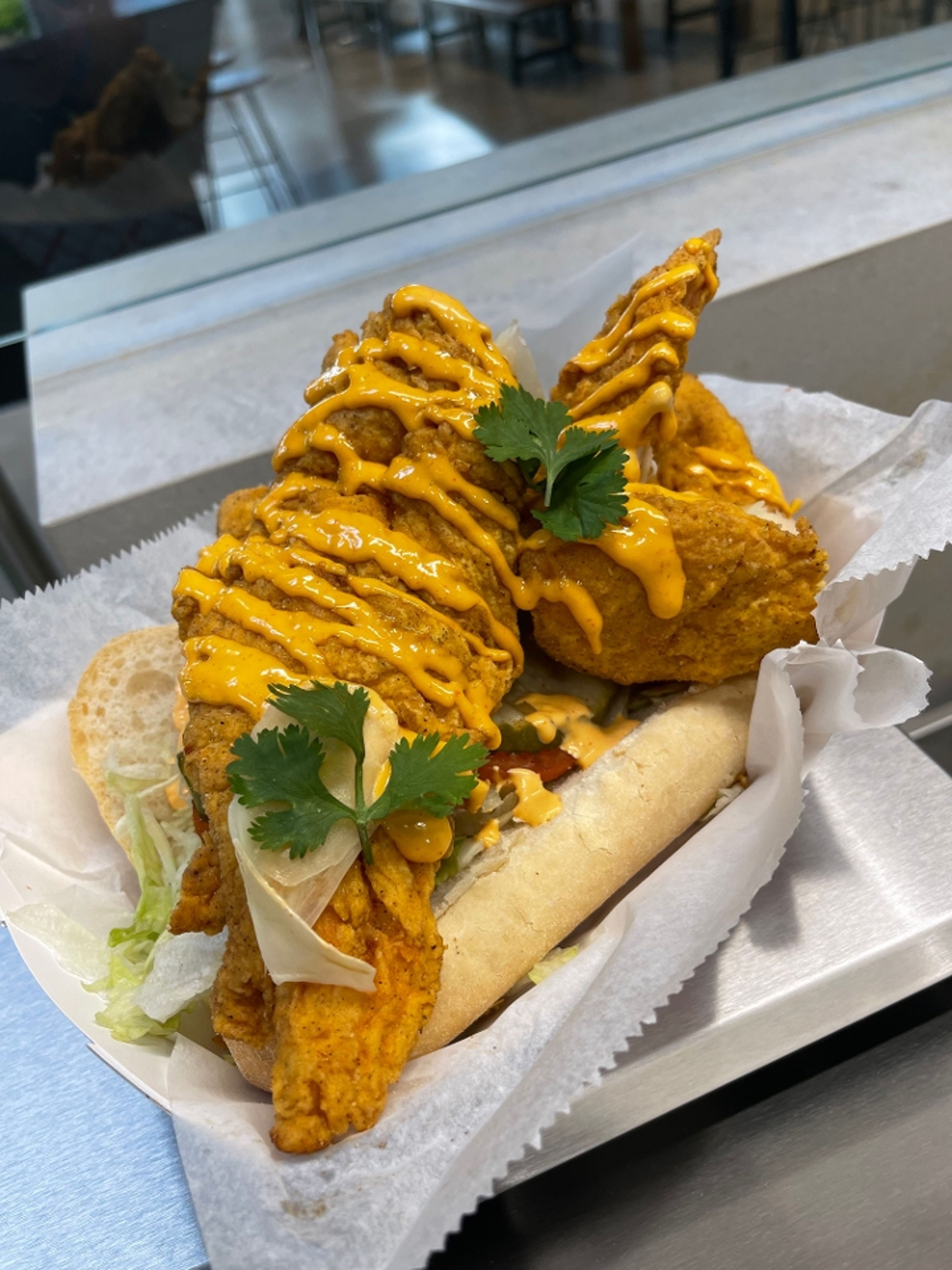 Fried Chicken Po' Boy.