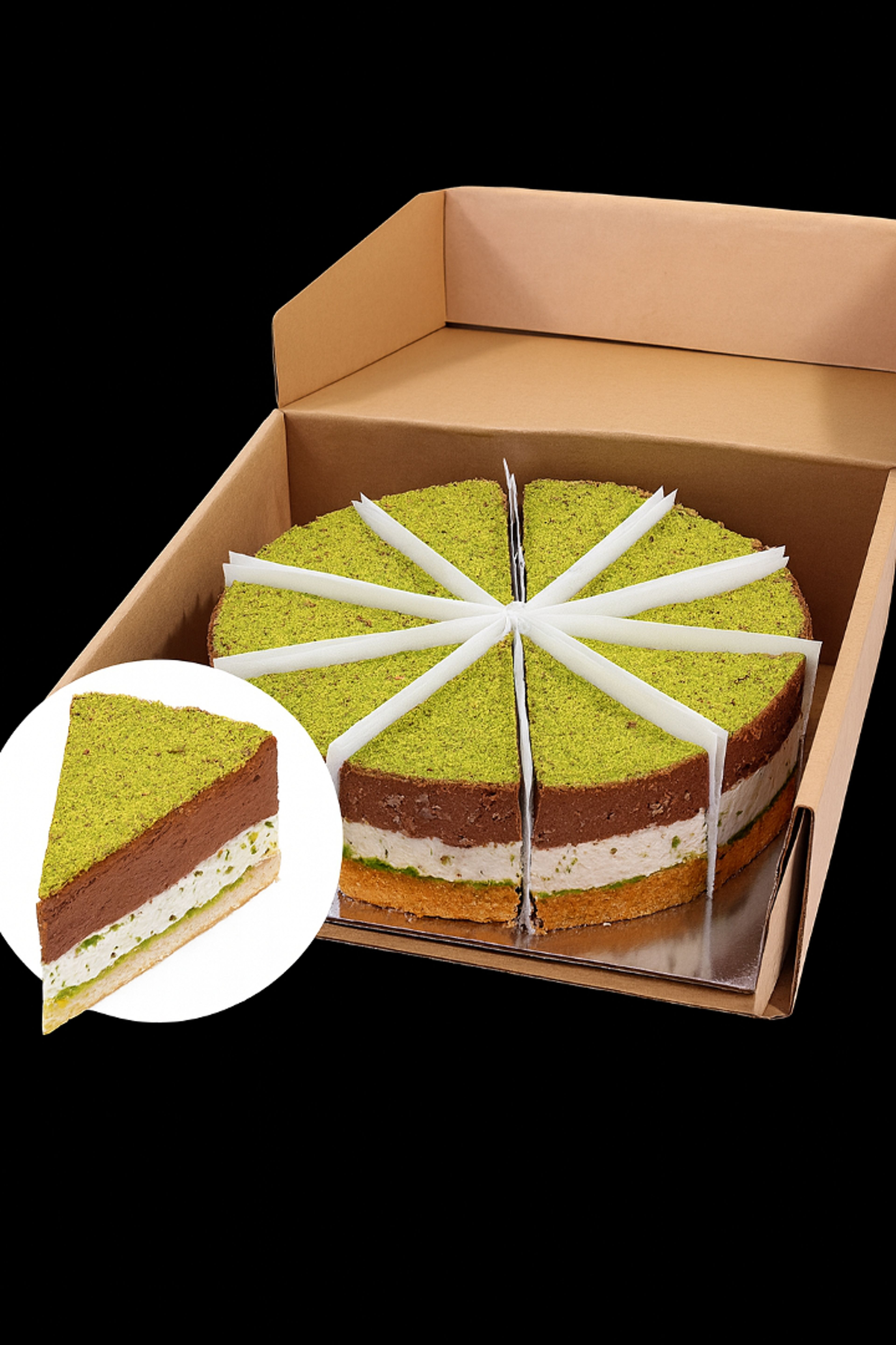 Pistachio Dream Slice Cake.