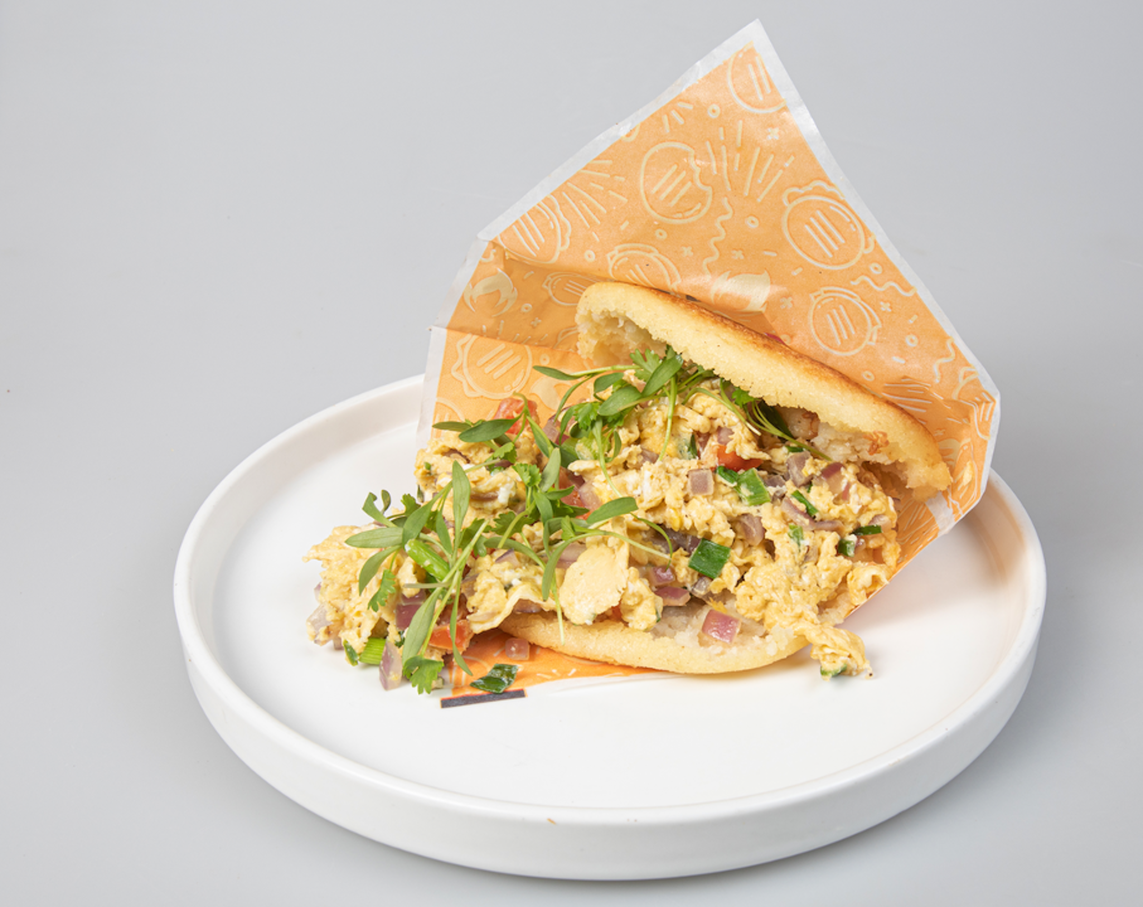 Huevos Perico Arepa.