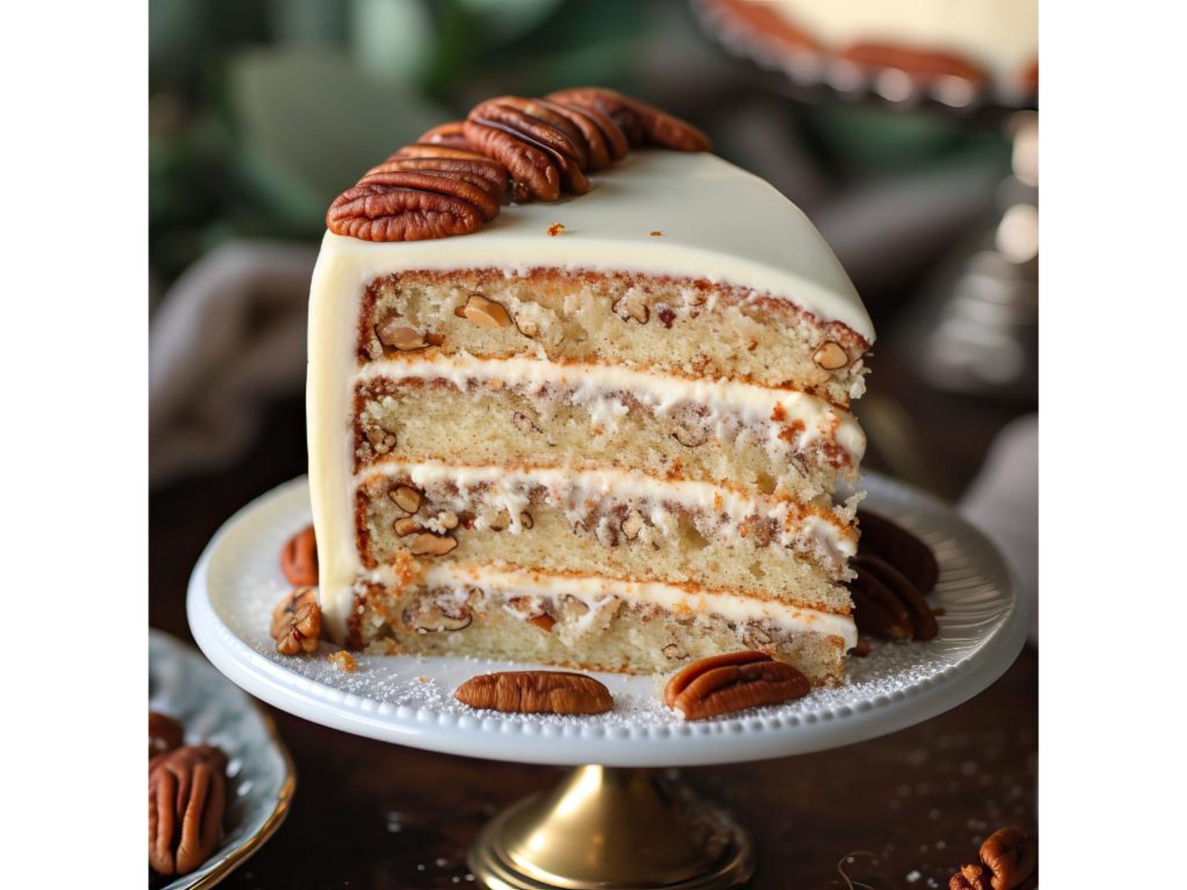 Pumpkin pie by the slice.