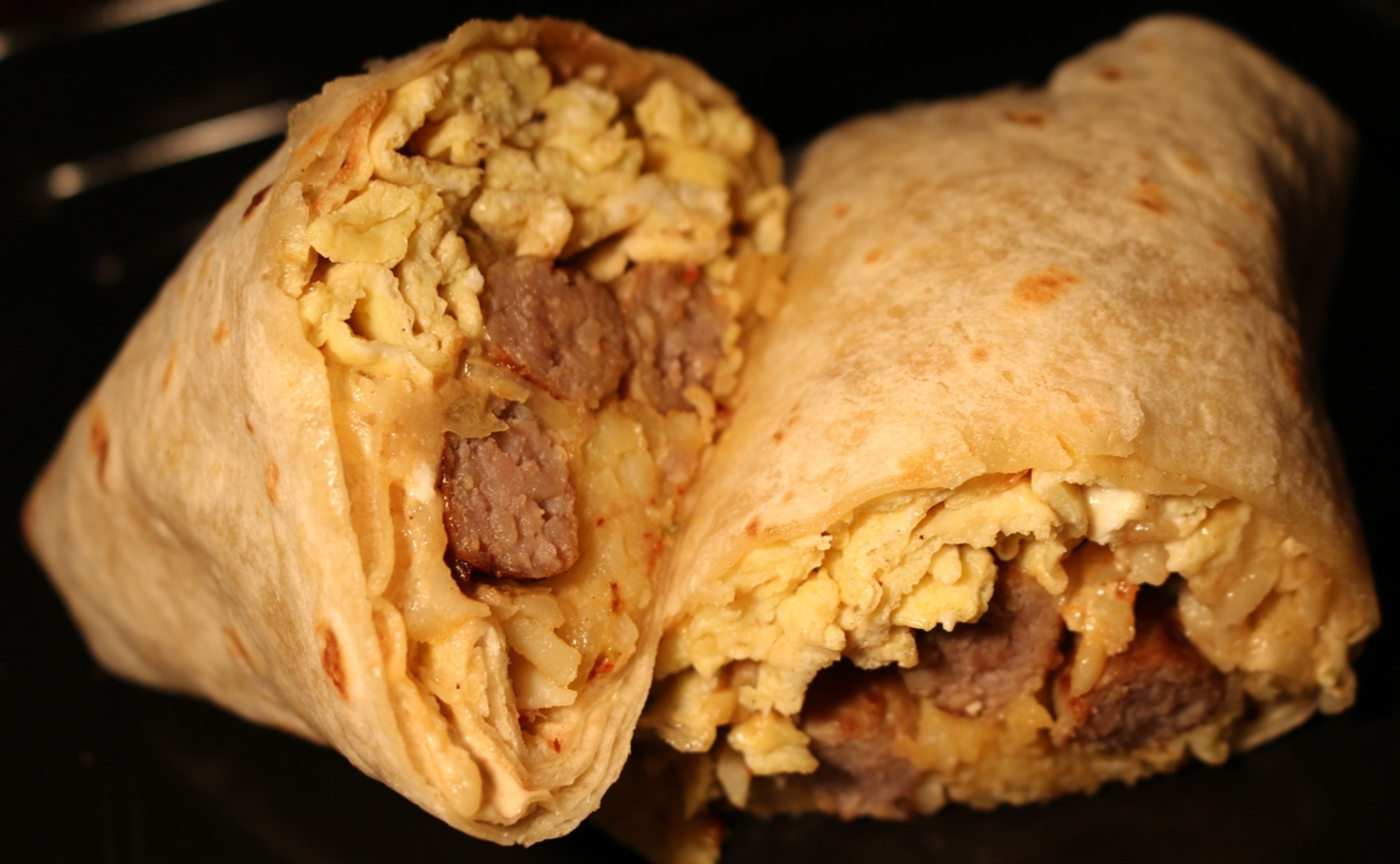 Breakfast Sausage Burrito.