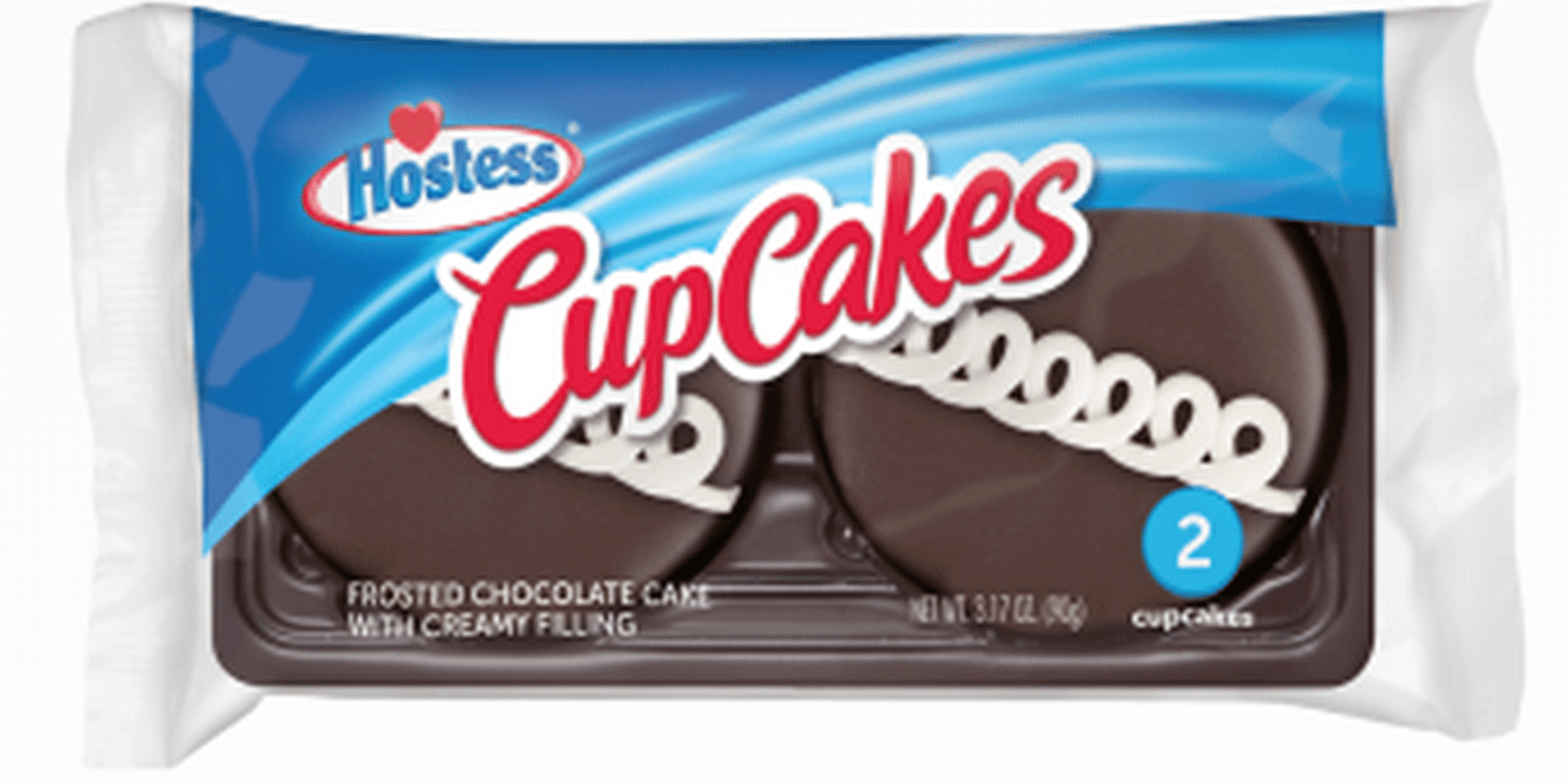 Hostess CupCakes Frosted Cakes with Creamy Filling Chocolate - 1.58 Oz X 2 Pack.