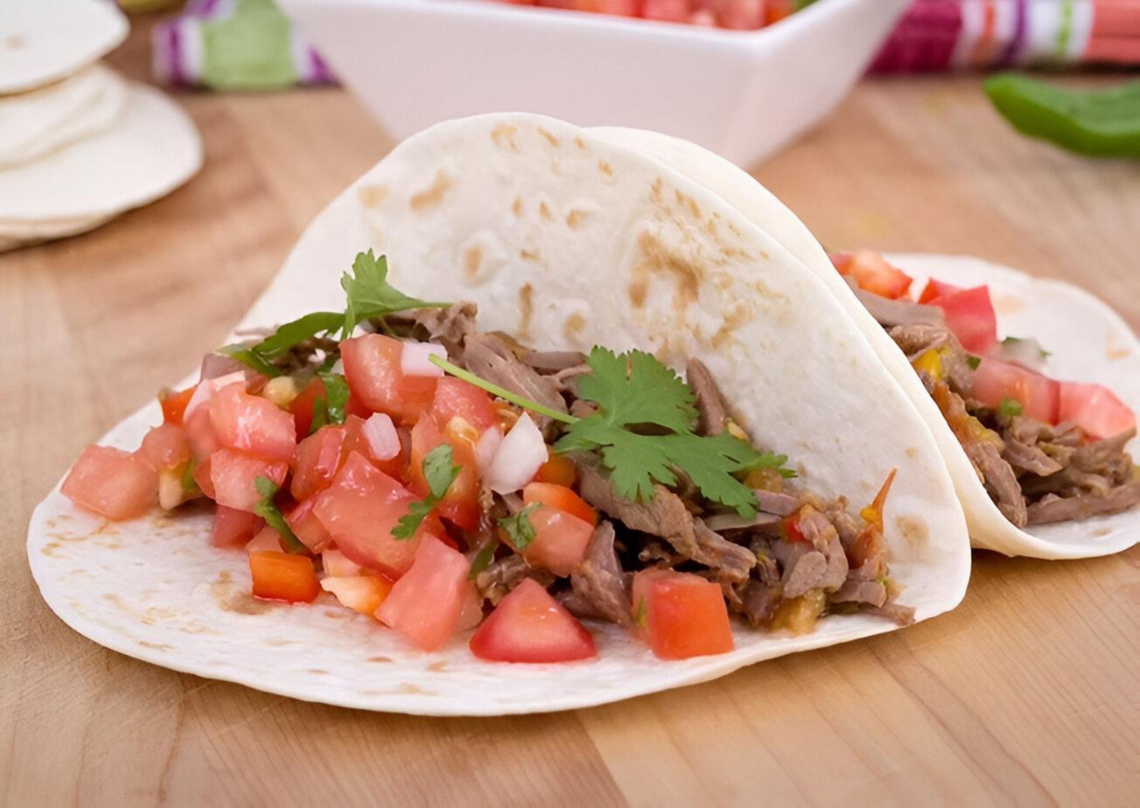 Chicken  fajita Taco.