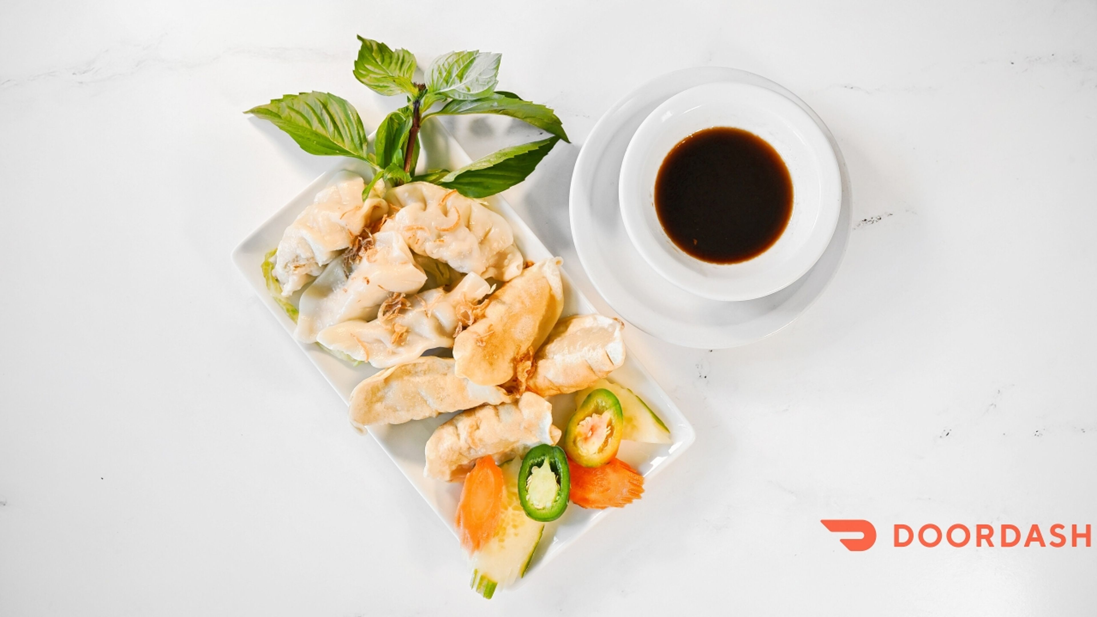 A9. Dumpling Crispy or Steamed - Bánh Xếp Chiên & Hấp.