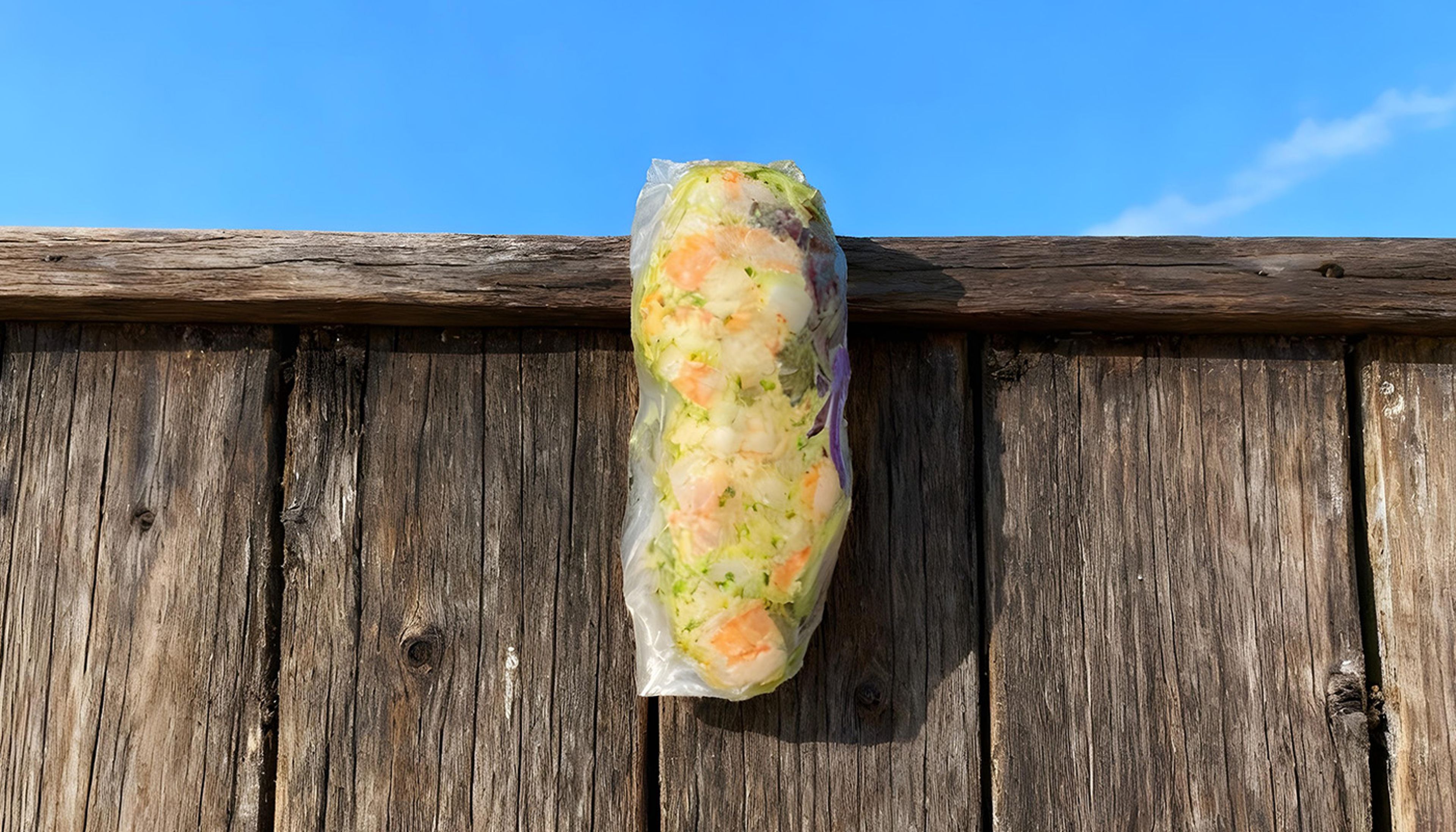 Cilantro Shrimp Rice Paper Roll.