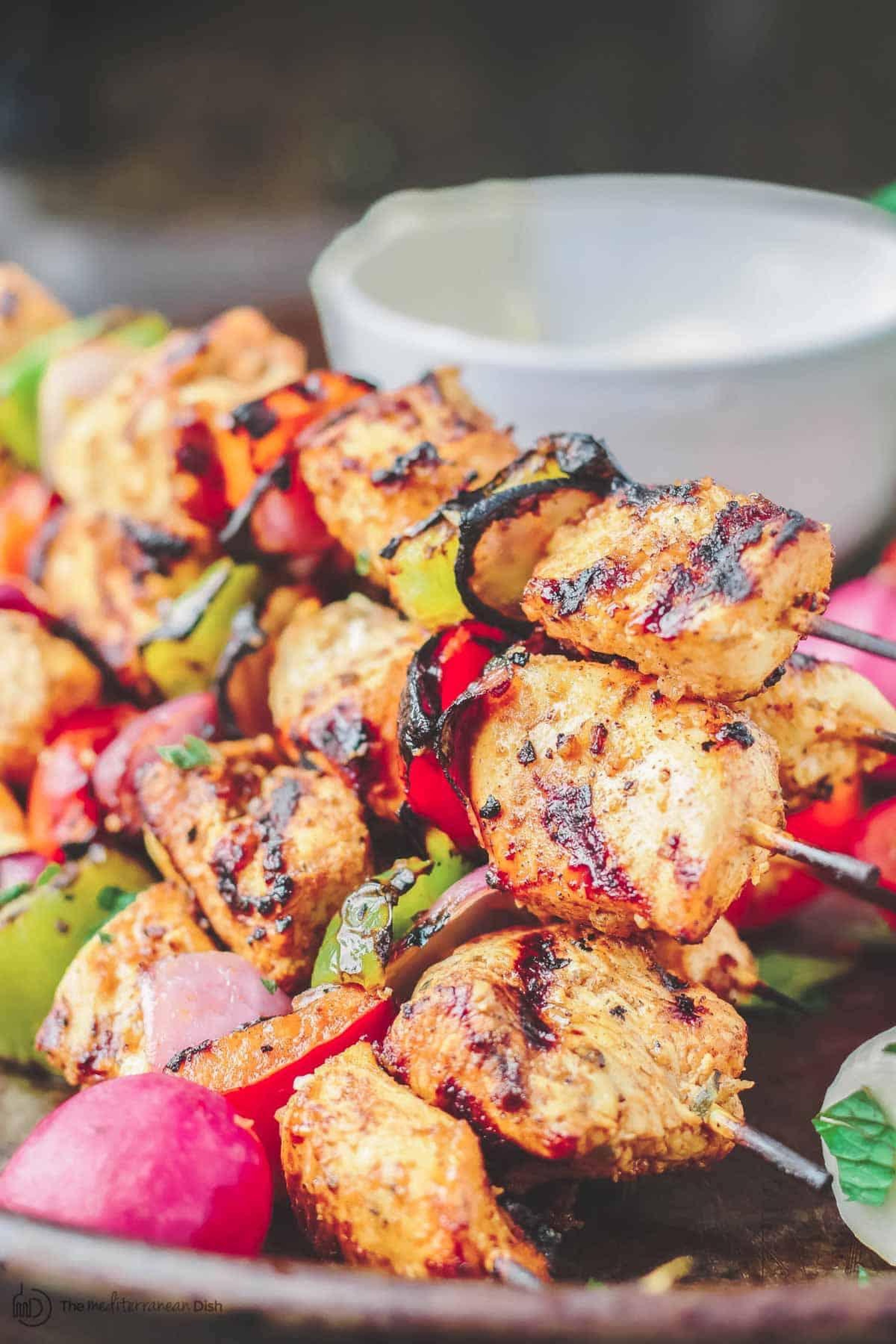 Mediterranean Chicken Kabobs.