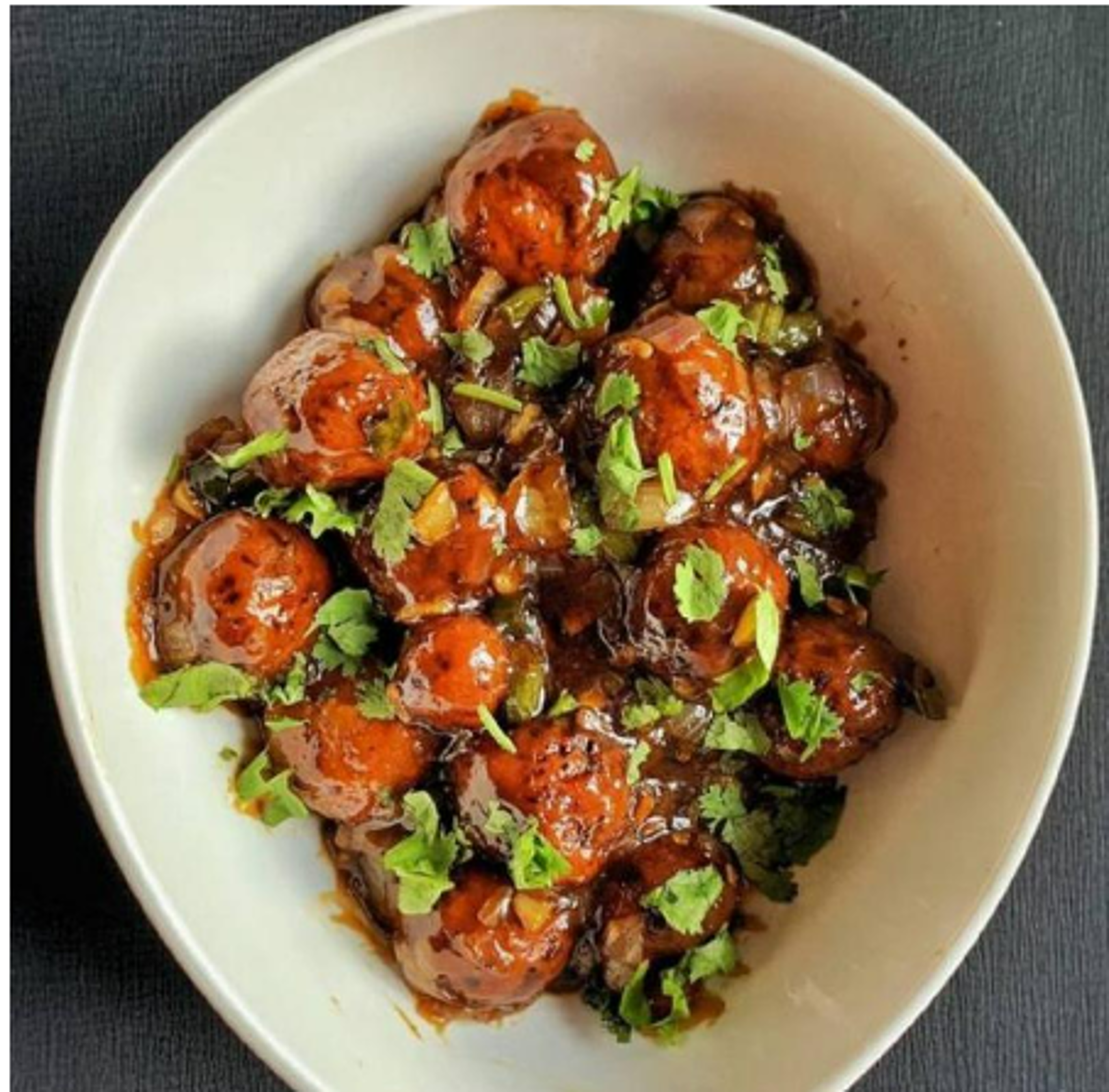 Veg Manchurian - Semi Dry.