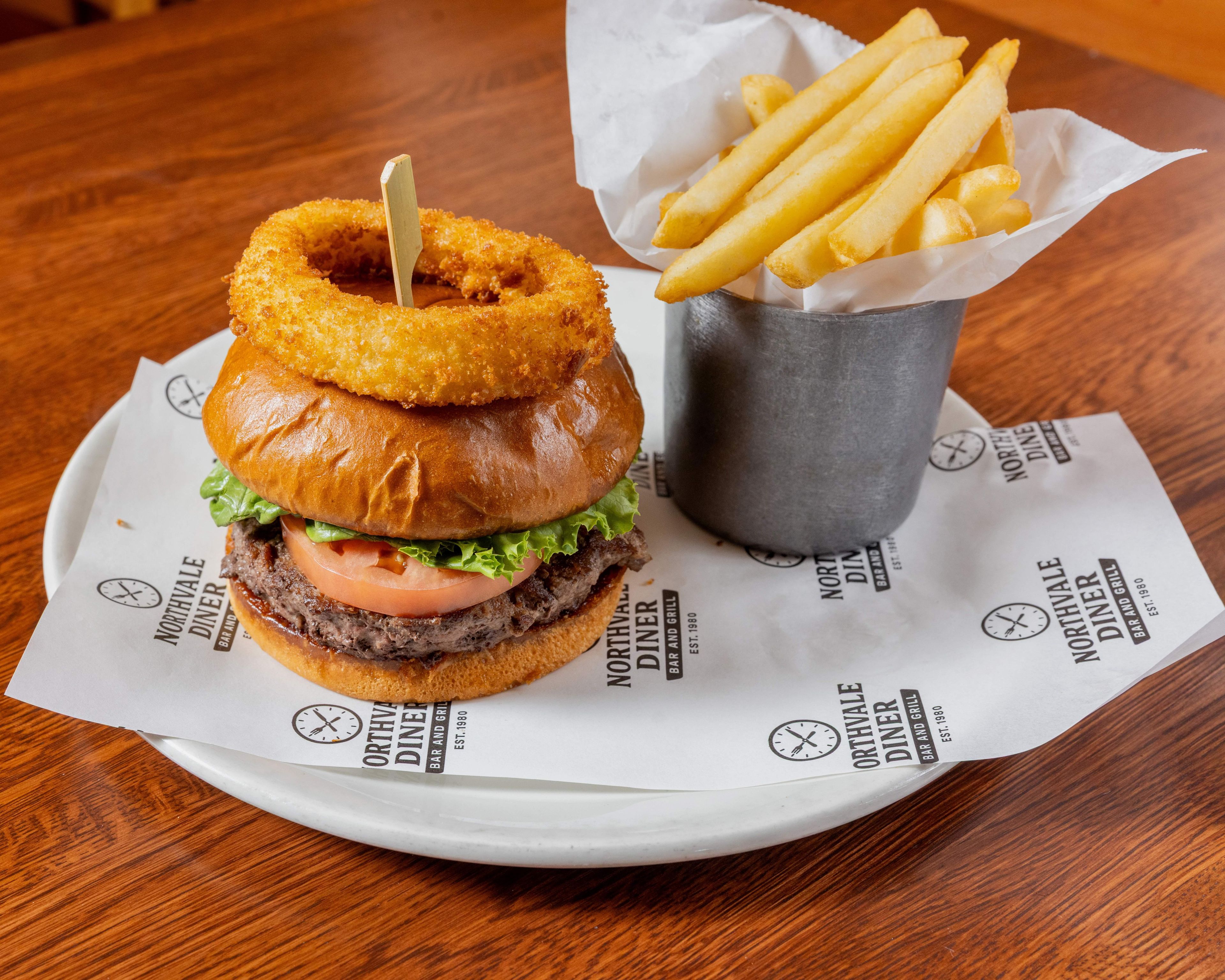 Deluxe Half Pound Burger.