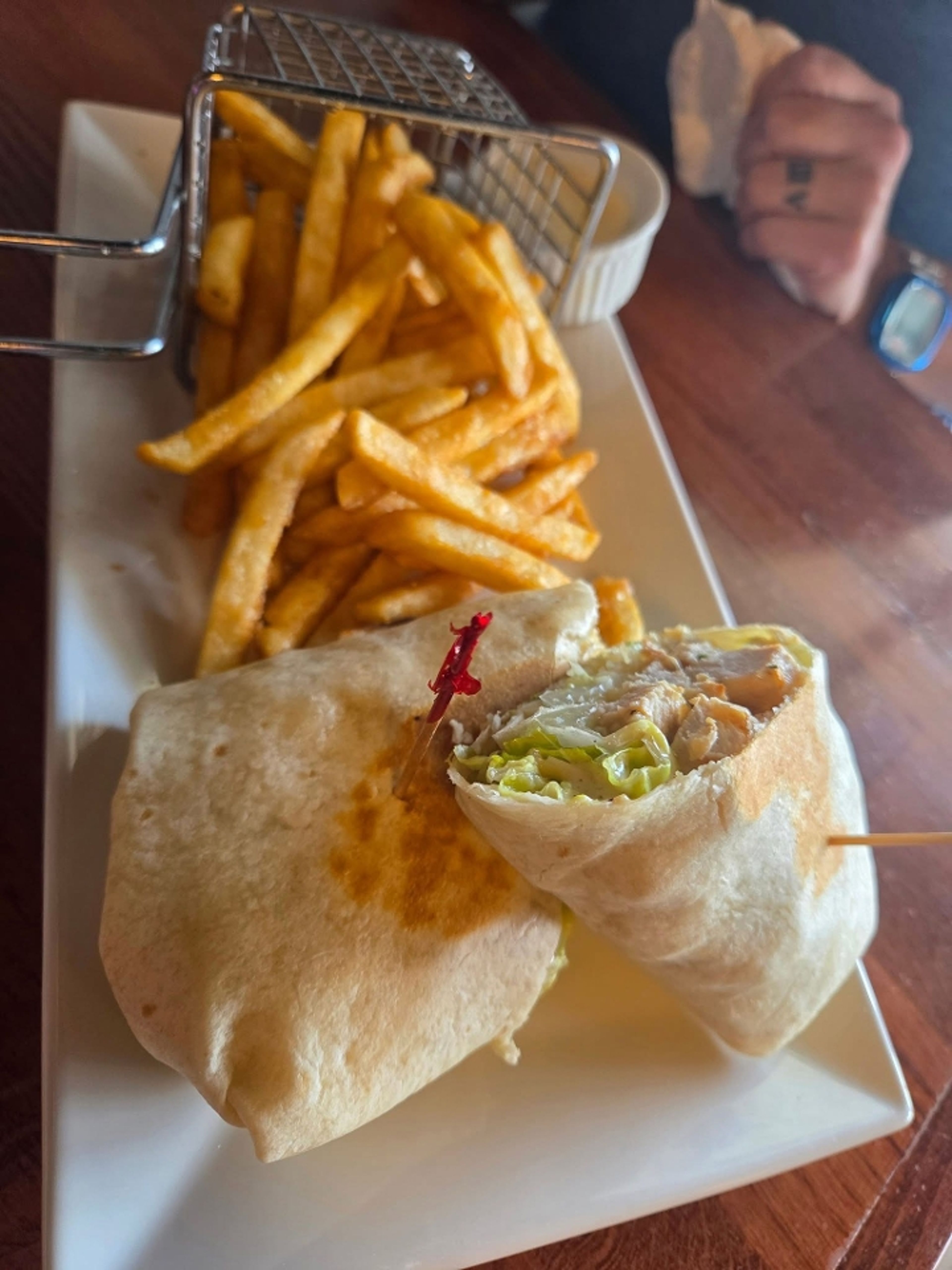 Chicken Caesar Wrap.