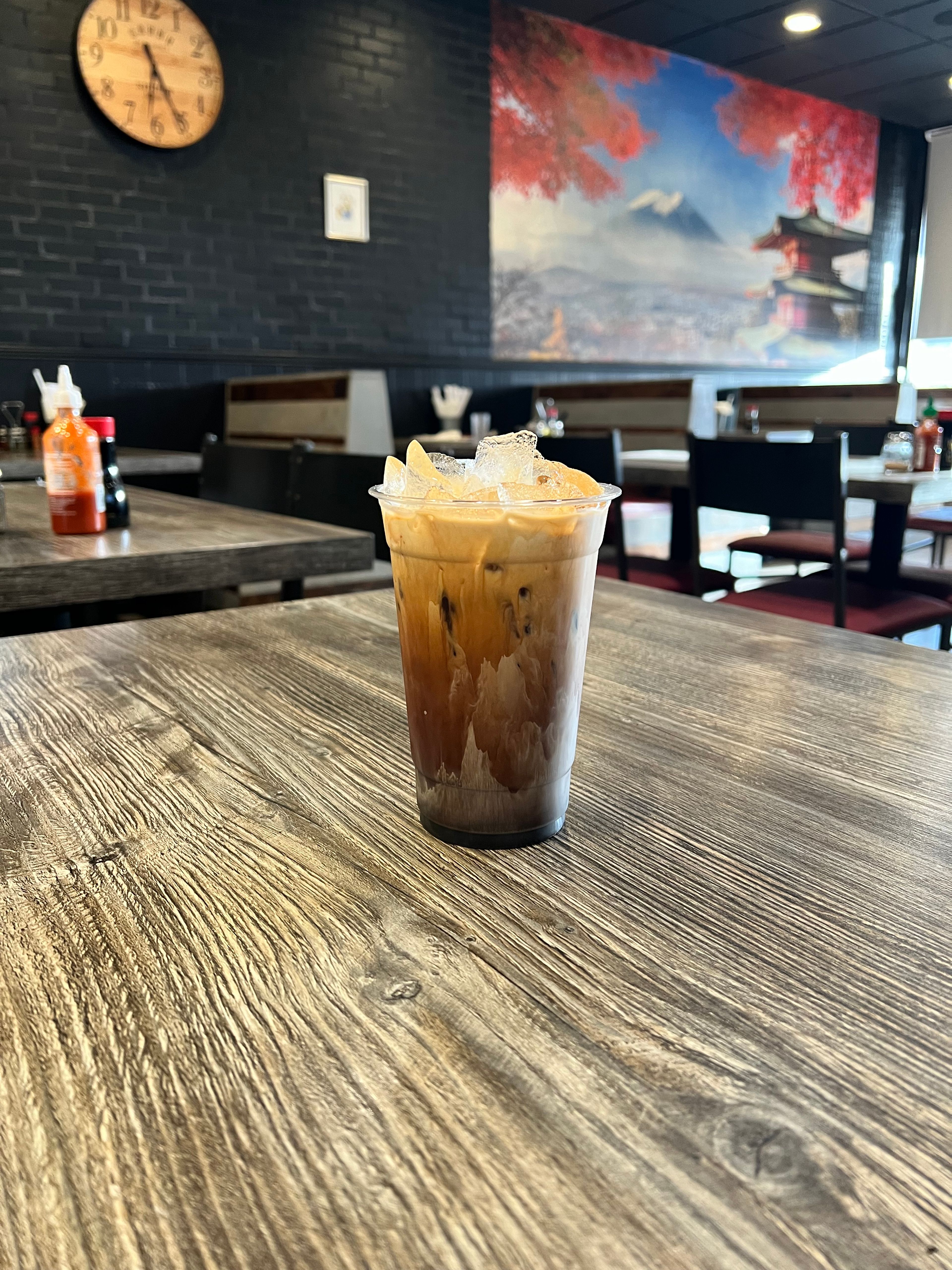 Thai iced coffee.