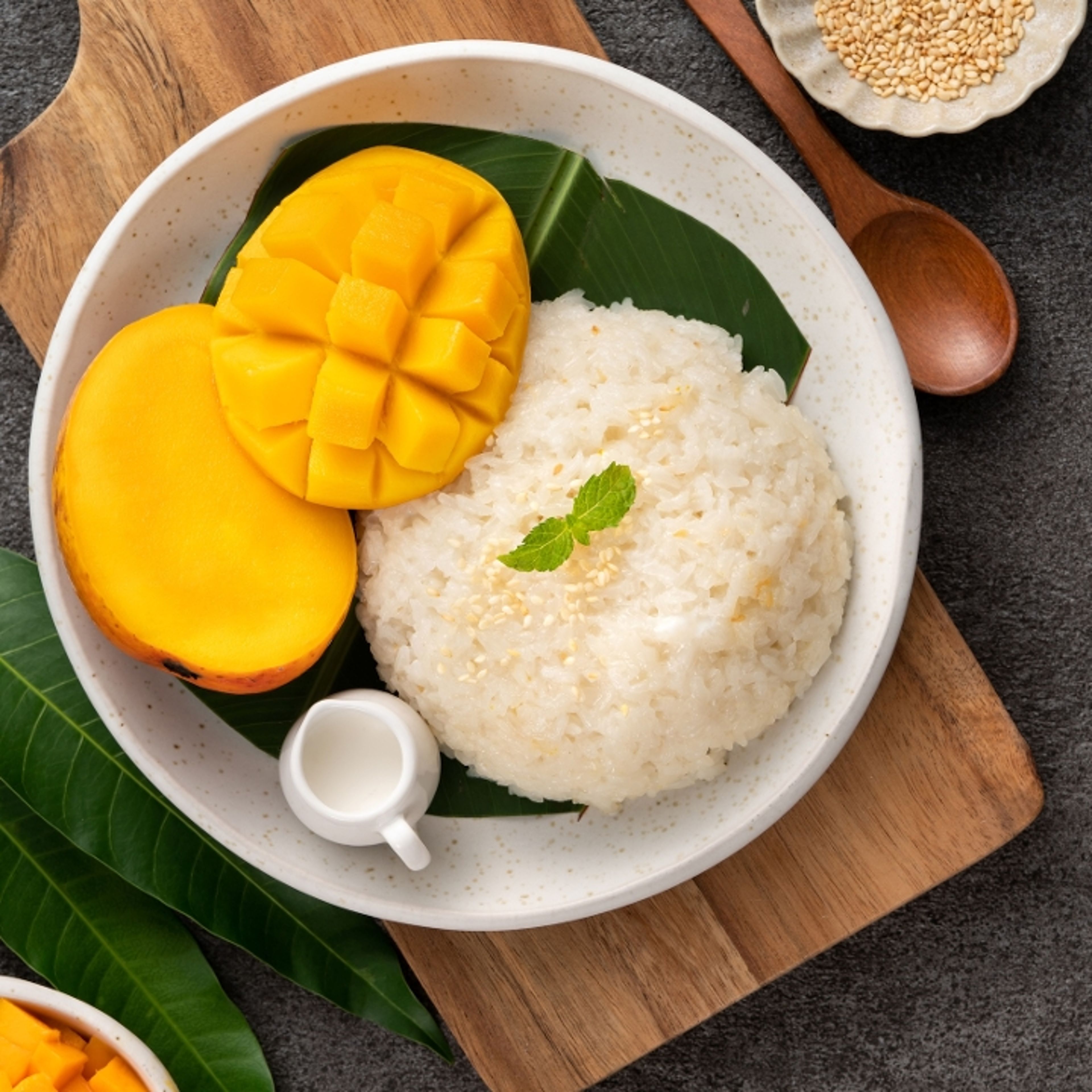 Sweet Sticky Rice with Mango.