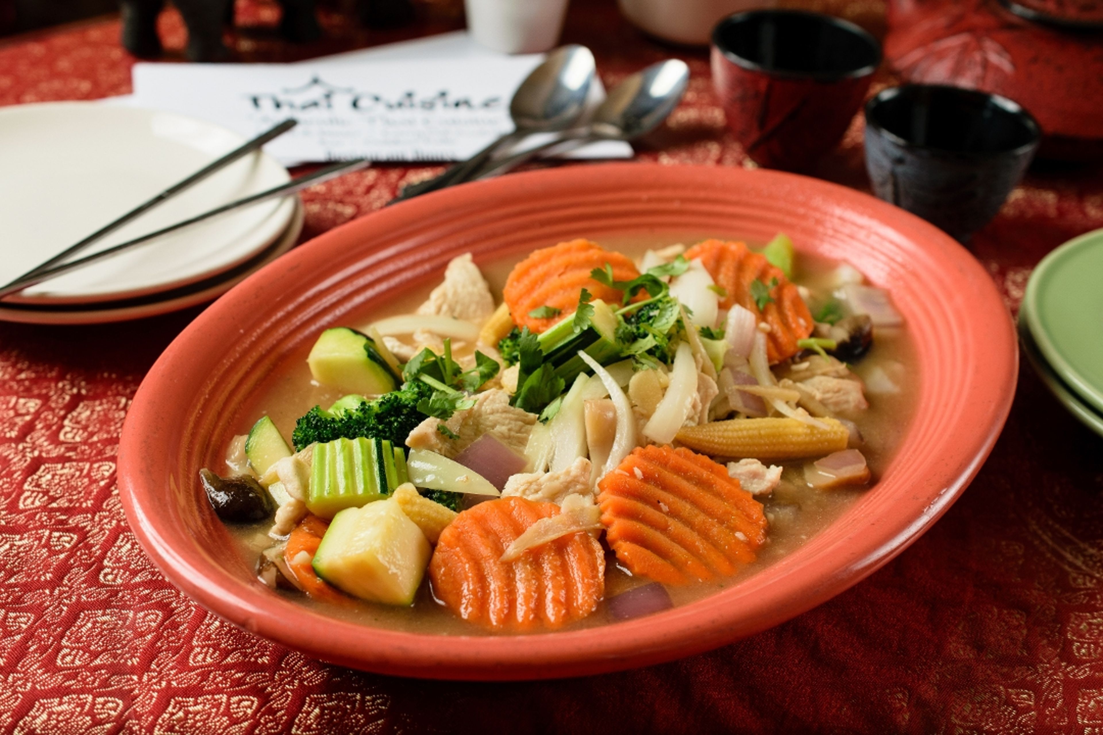 Gai Pad King (Ginger Chicken).