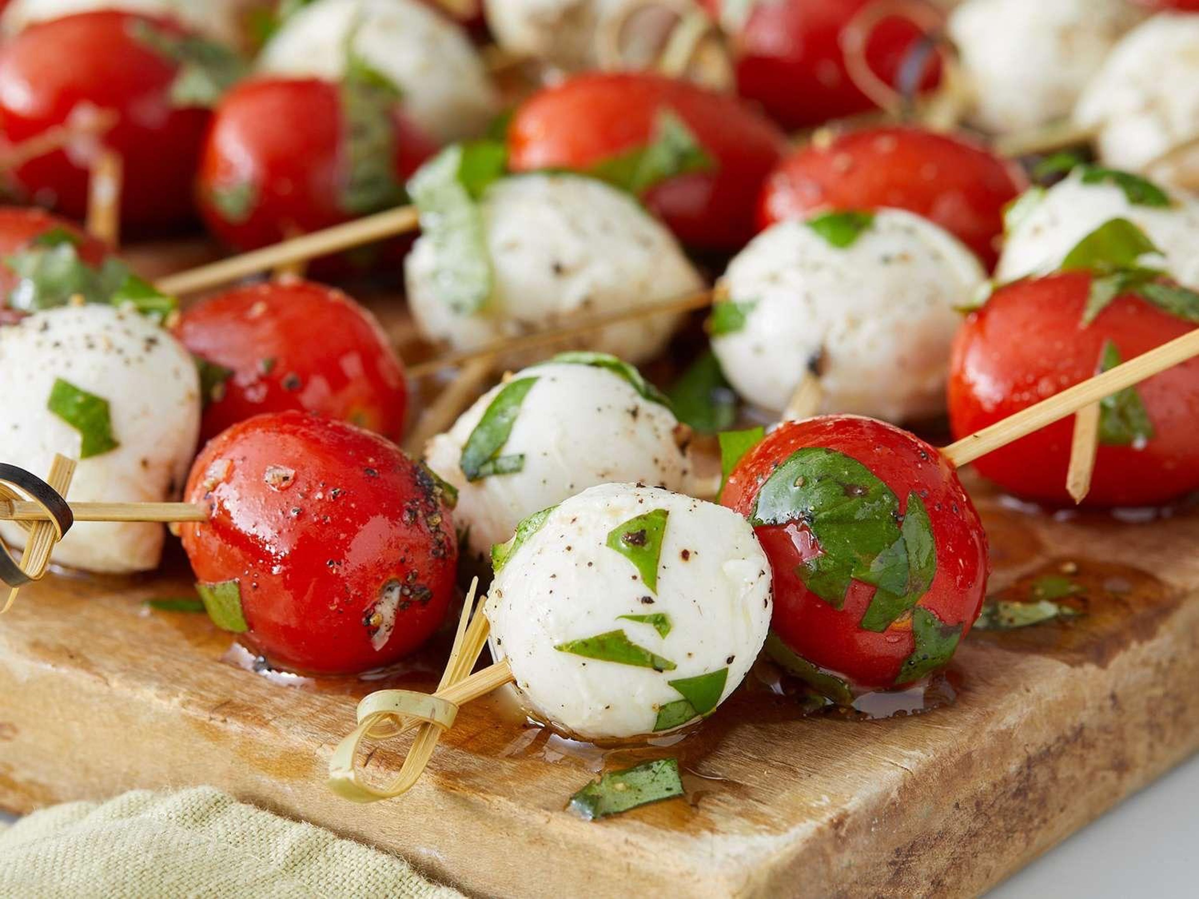 Caprese Skewers.