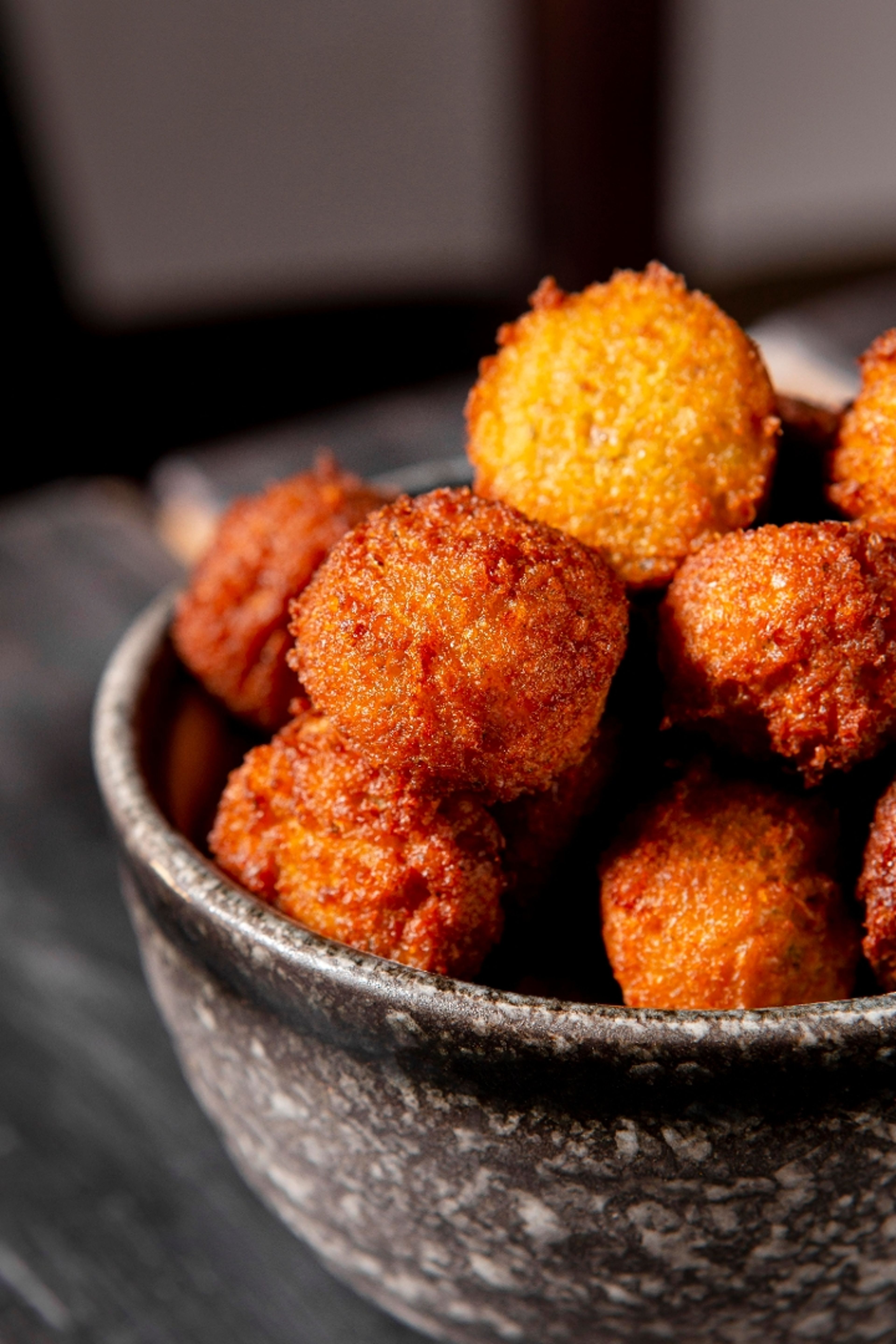 Corn nugget Hush puppies.