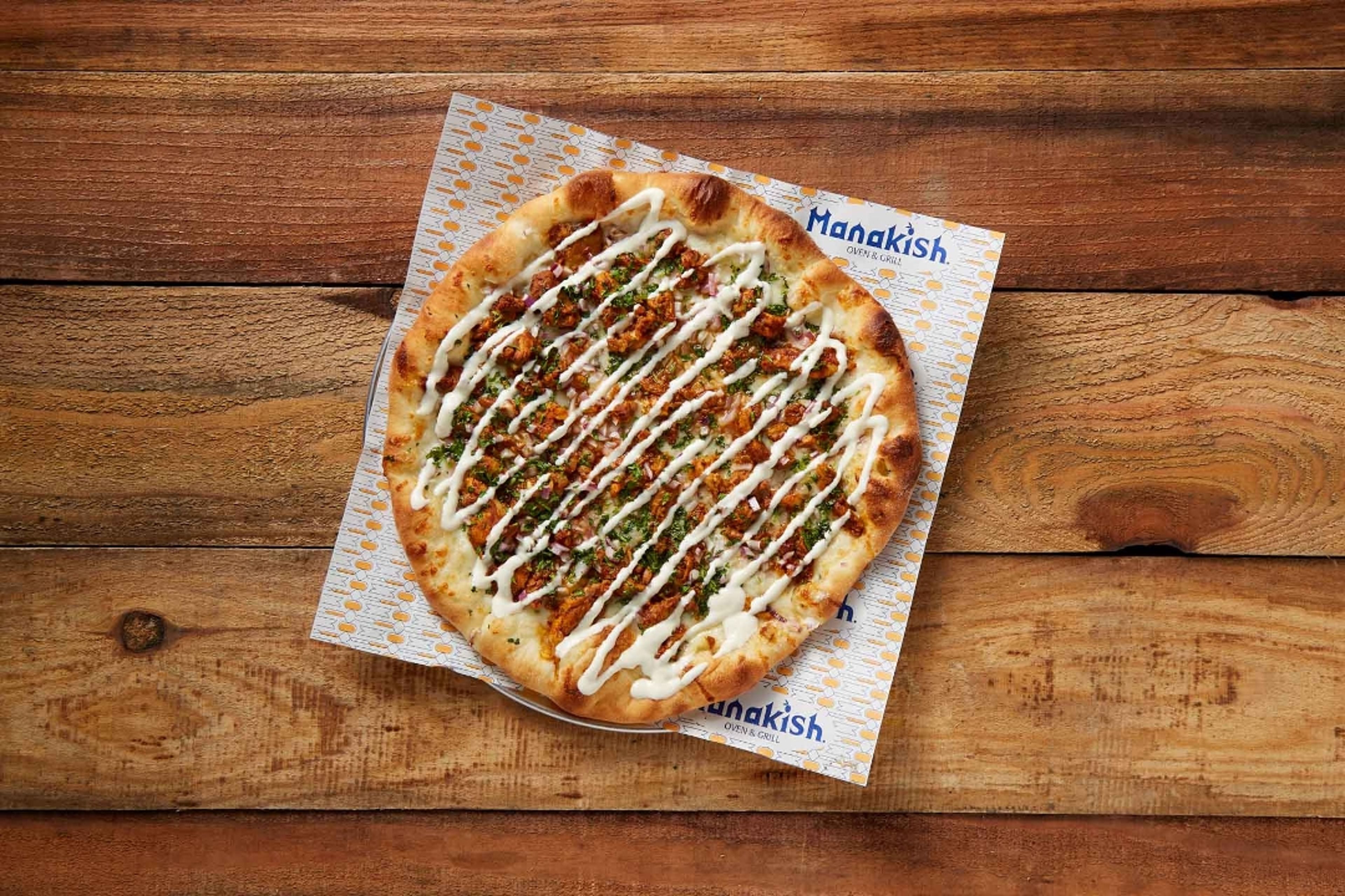 Chicken & Cheese Manakish.