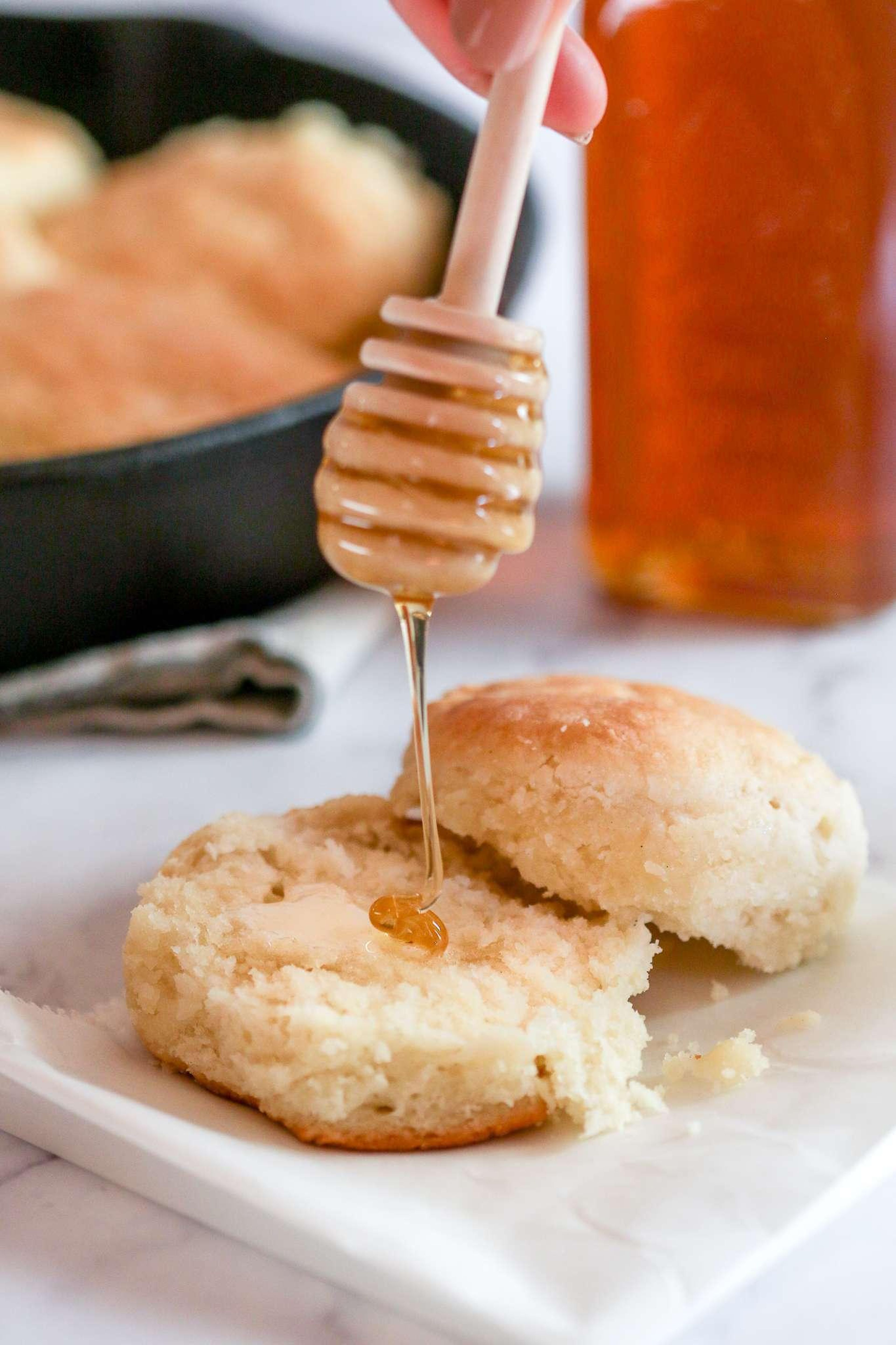 Sunrise Social Honey Butter Biscuit.