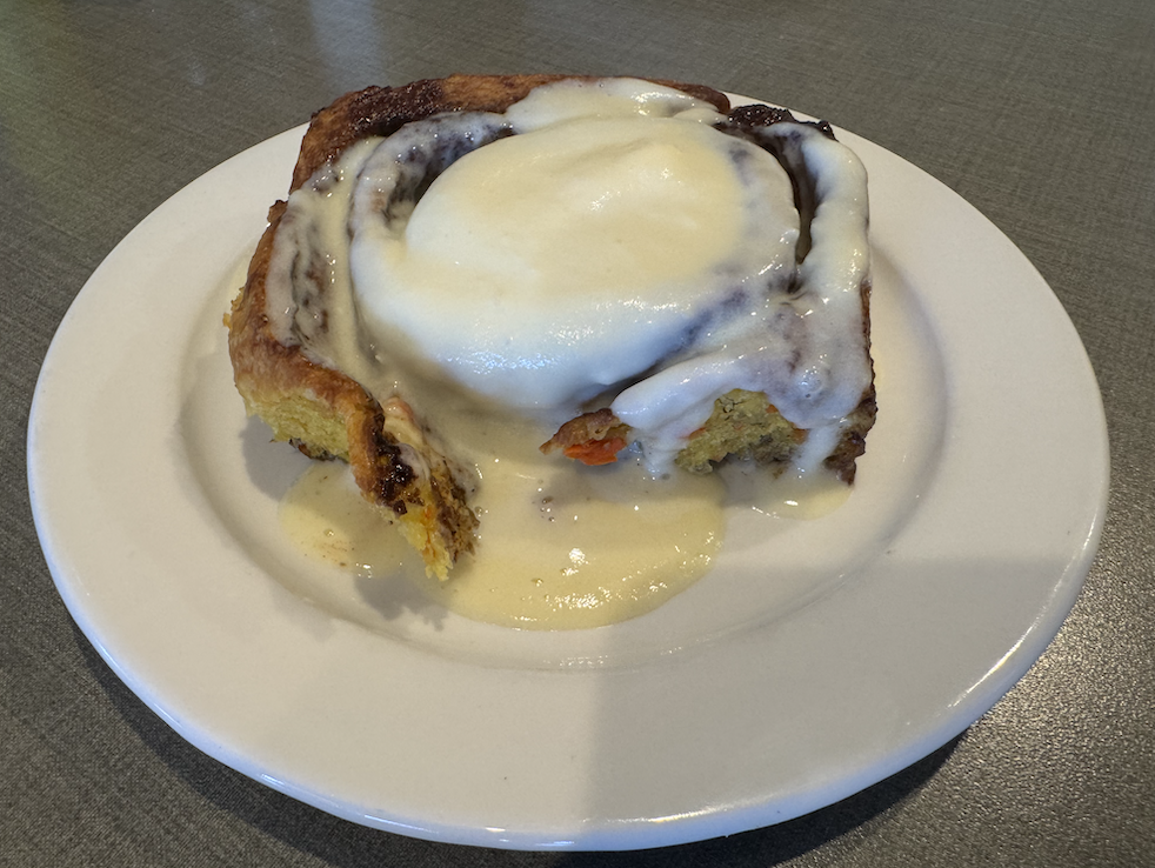 Carrot Cake Cinnamon Roll.