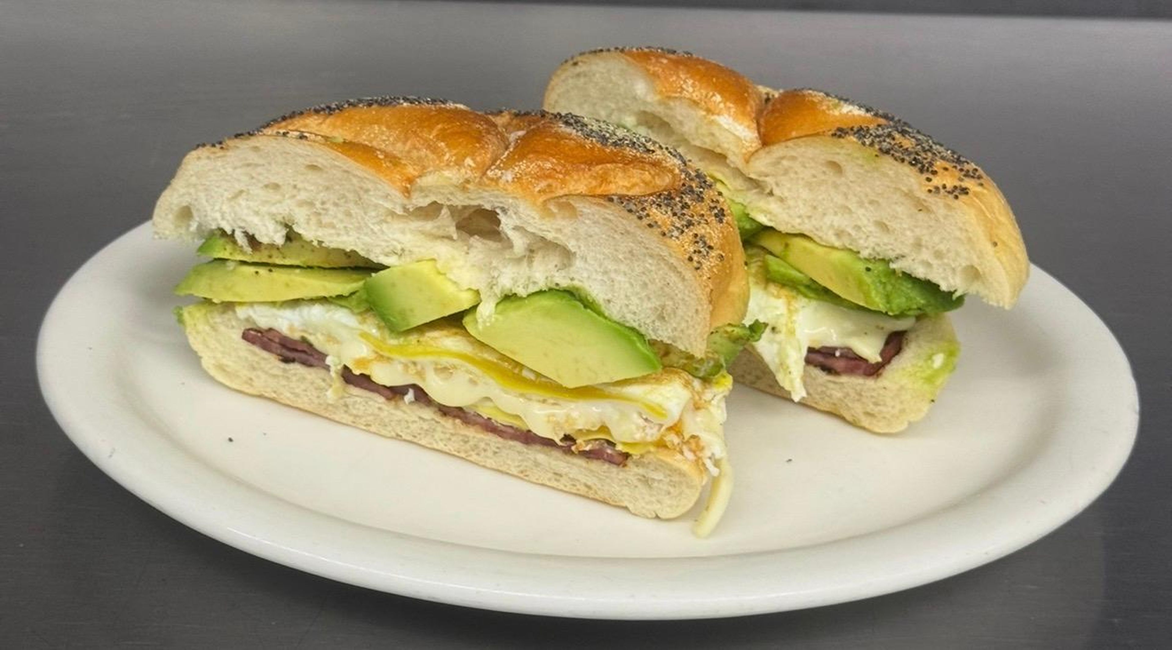 Avocado BEC Hard roll.