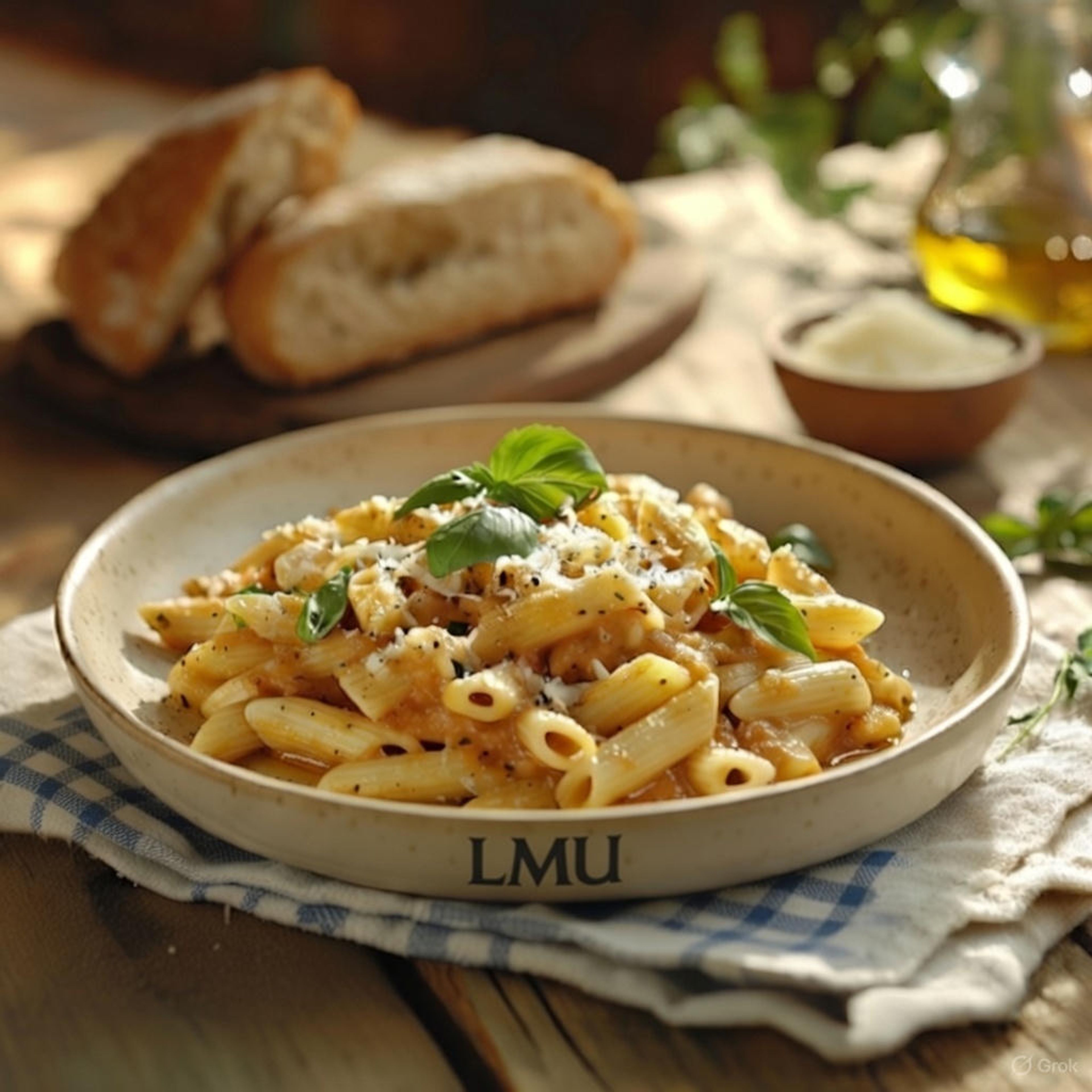 Bluff Butter Pasta (Pasta, Olive oil).