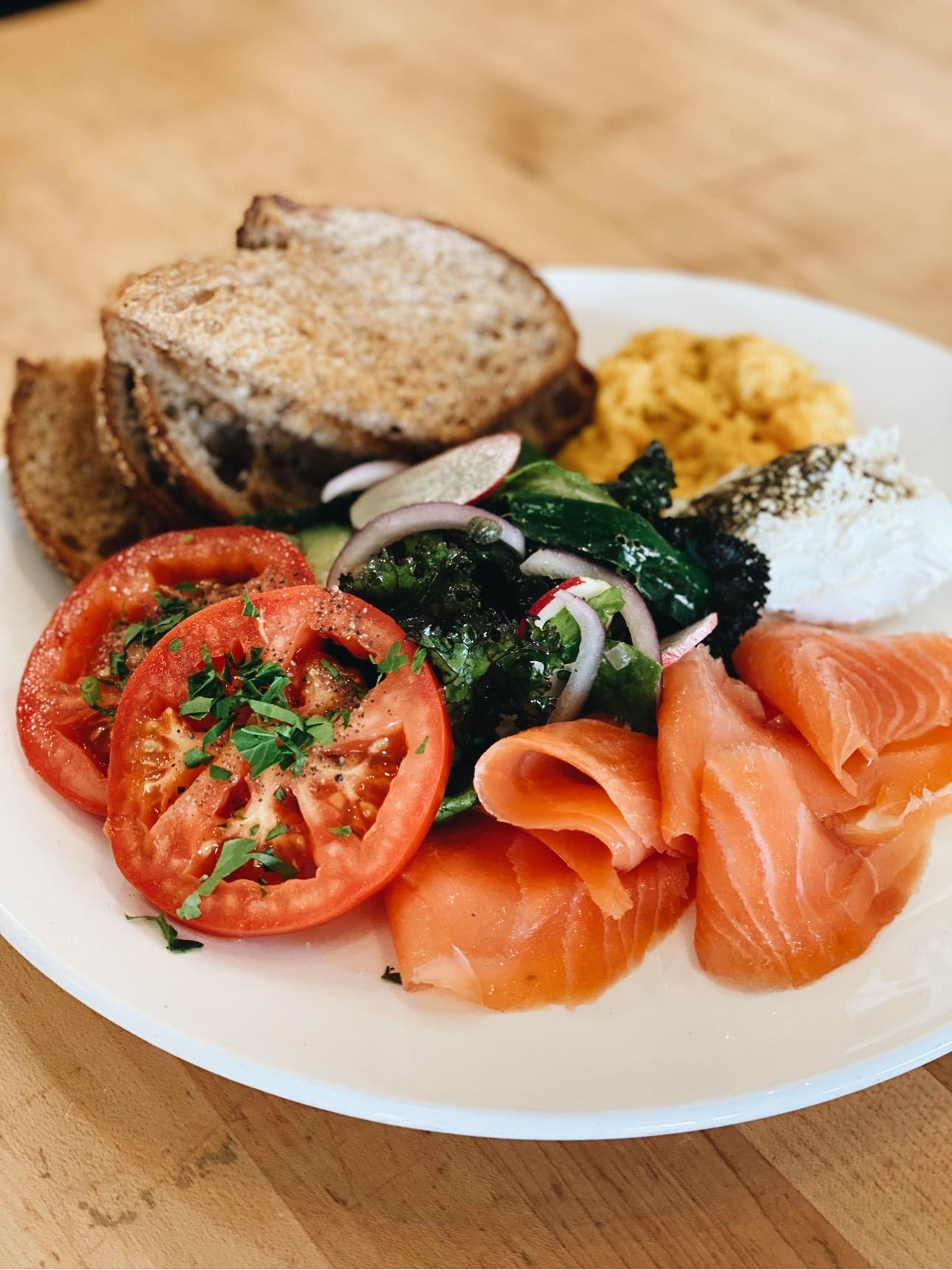 Smoked Salmon Toast Platter.